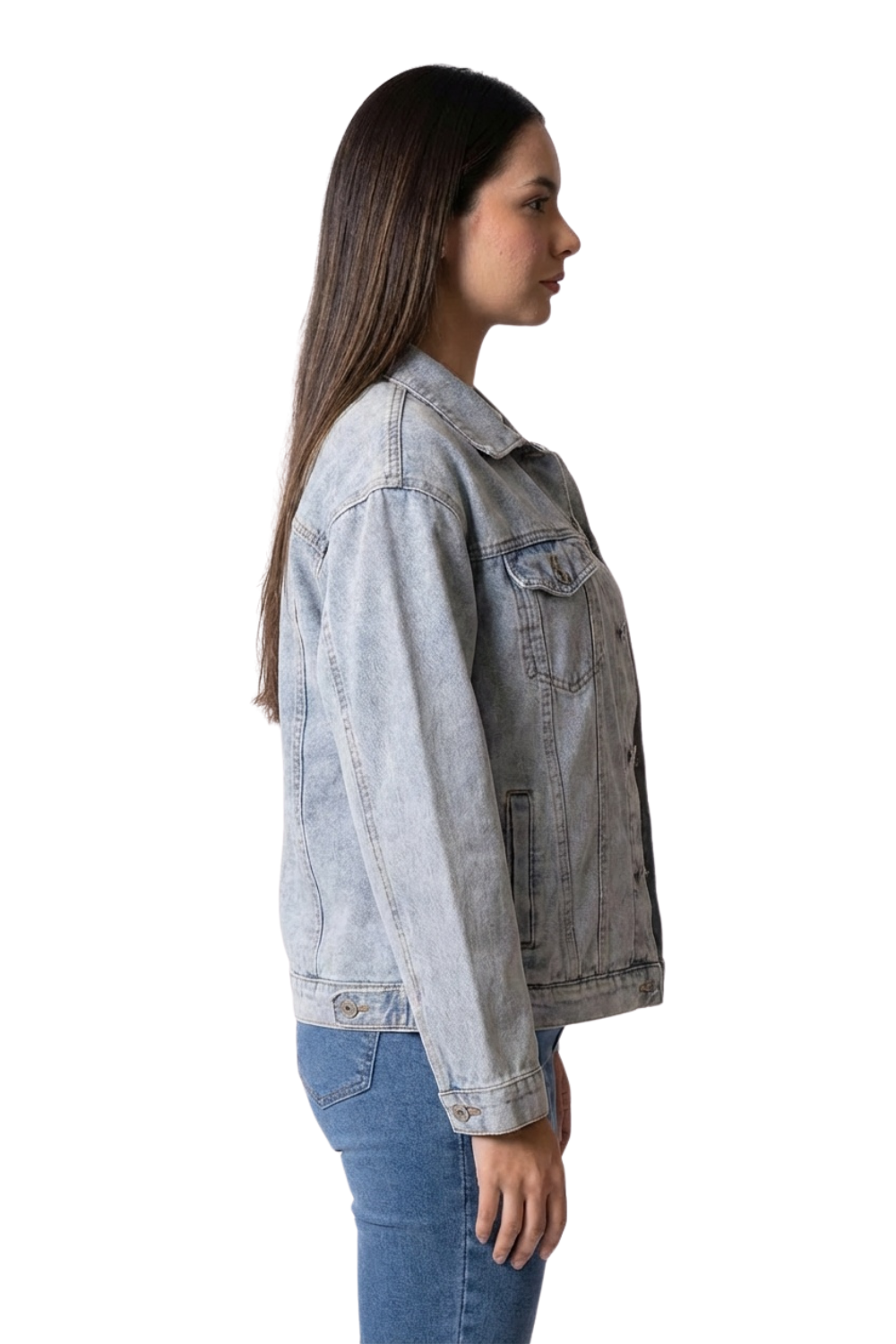 Chaqueta Denim Para Mujer