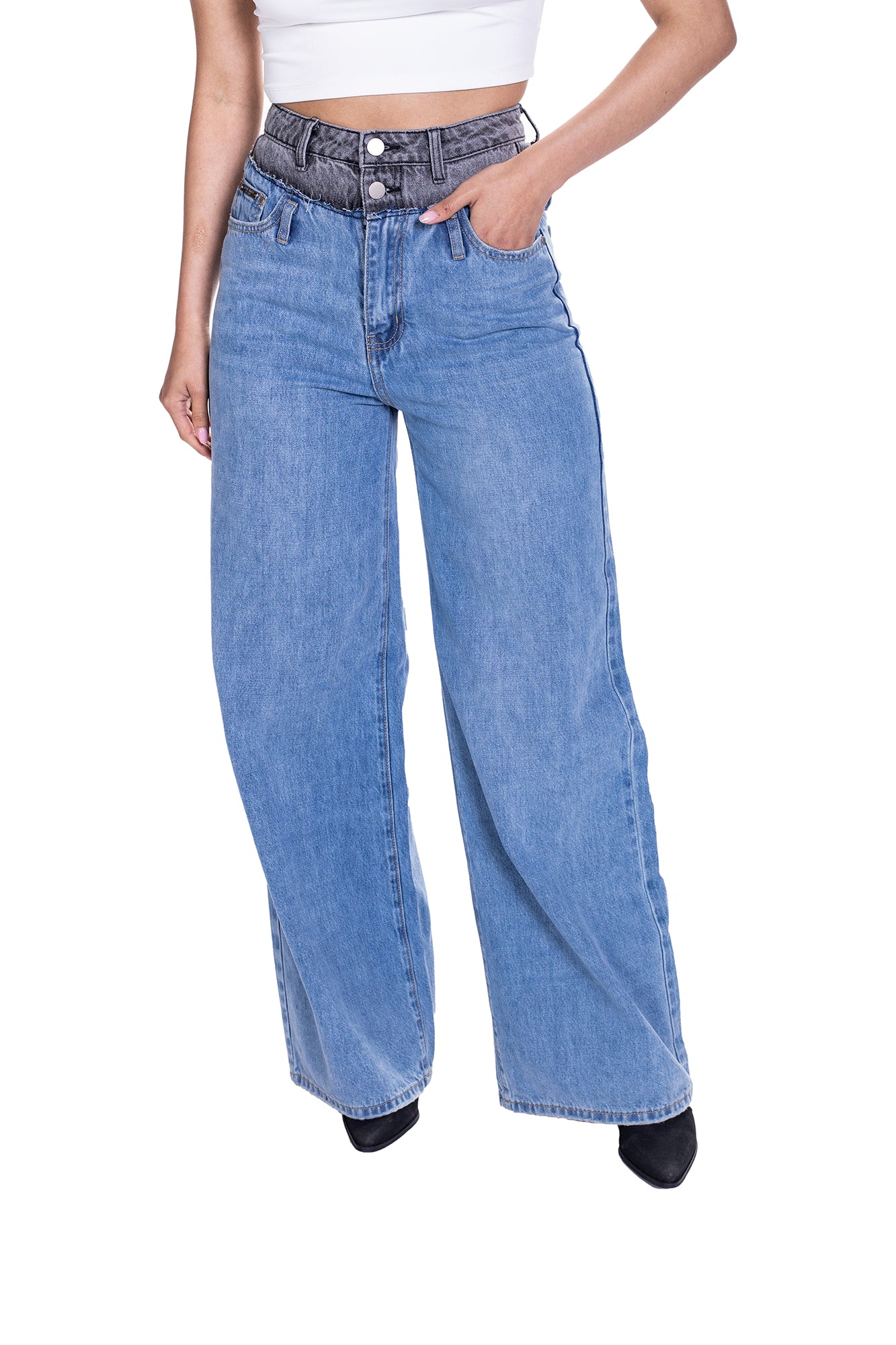 JEAN DAMA PATCH WORK