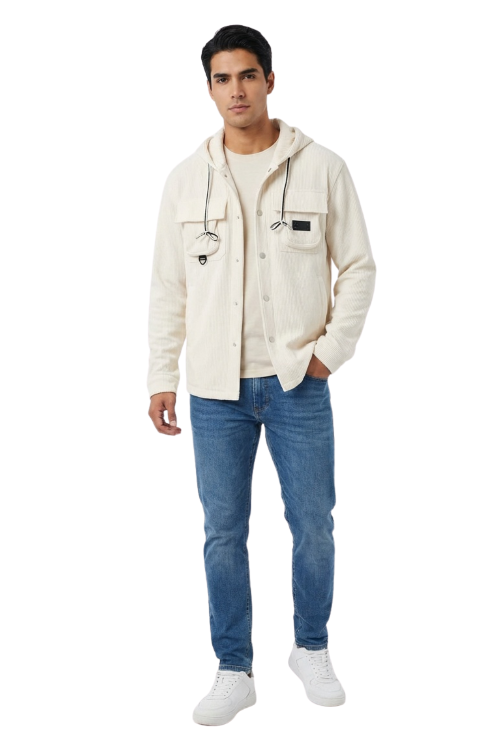 Chaqueta Texturizada con Bolsillos para hombre