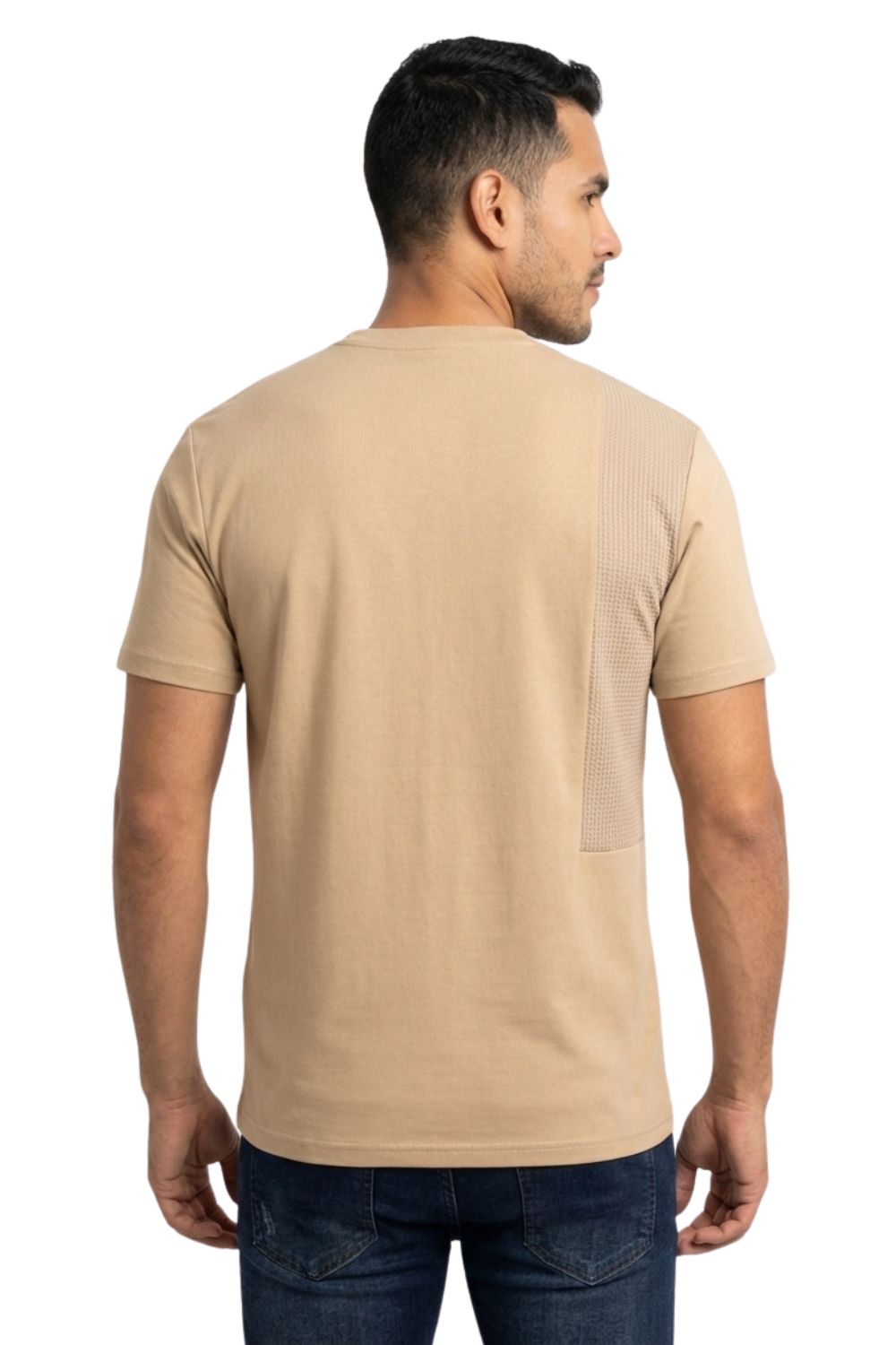 Camiseta Combinada con Bolsillo Frontal