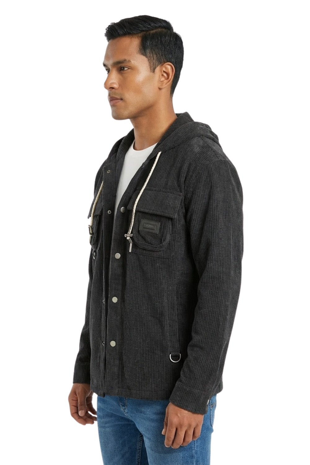 Chaqueta Texturizada con Bolsillos para hombre