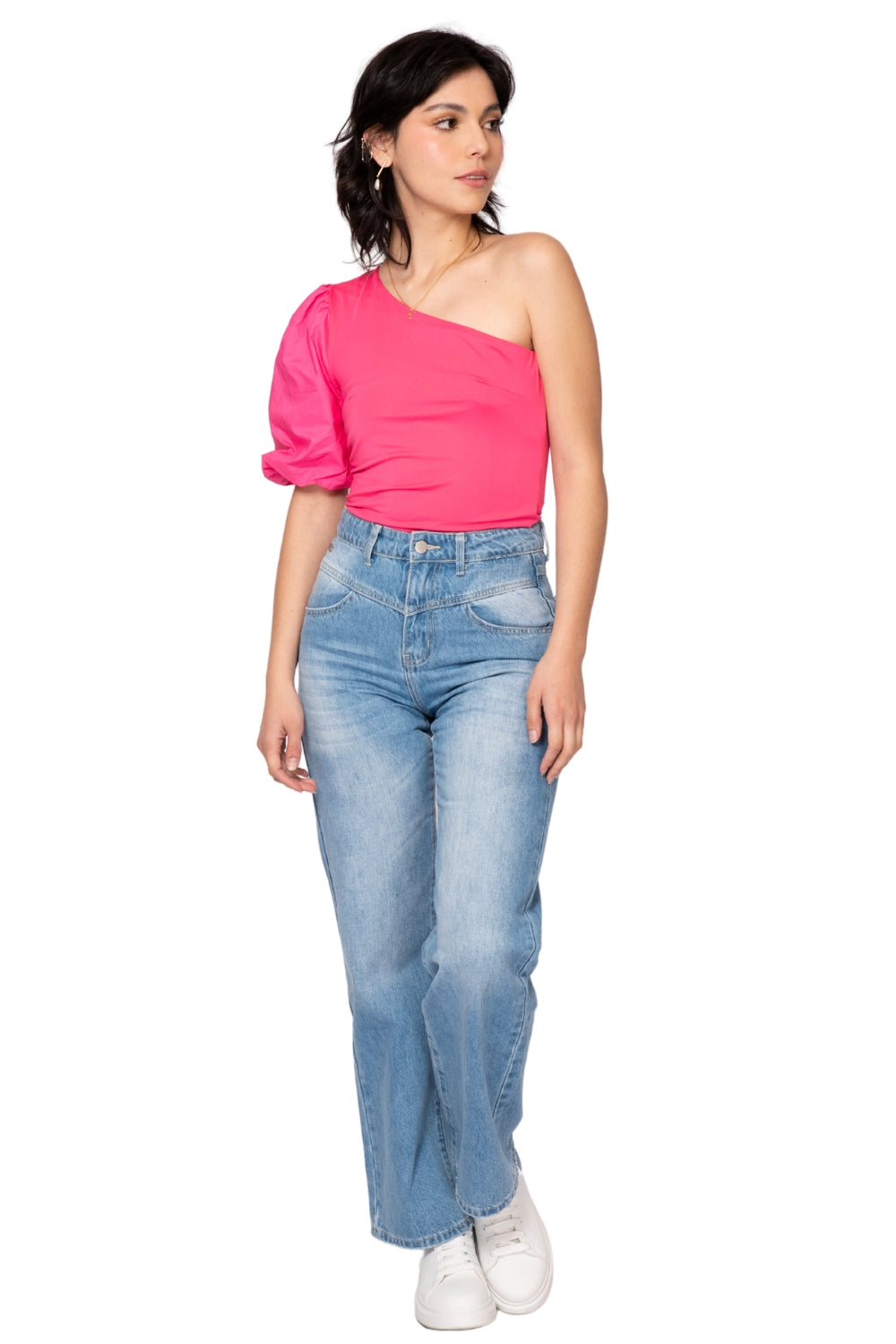 BLUSA  ASIMETRICA  PARA MUJER