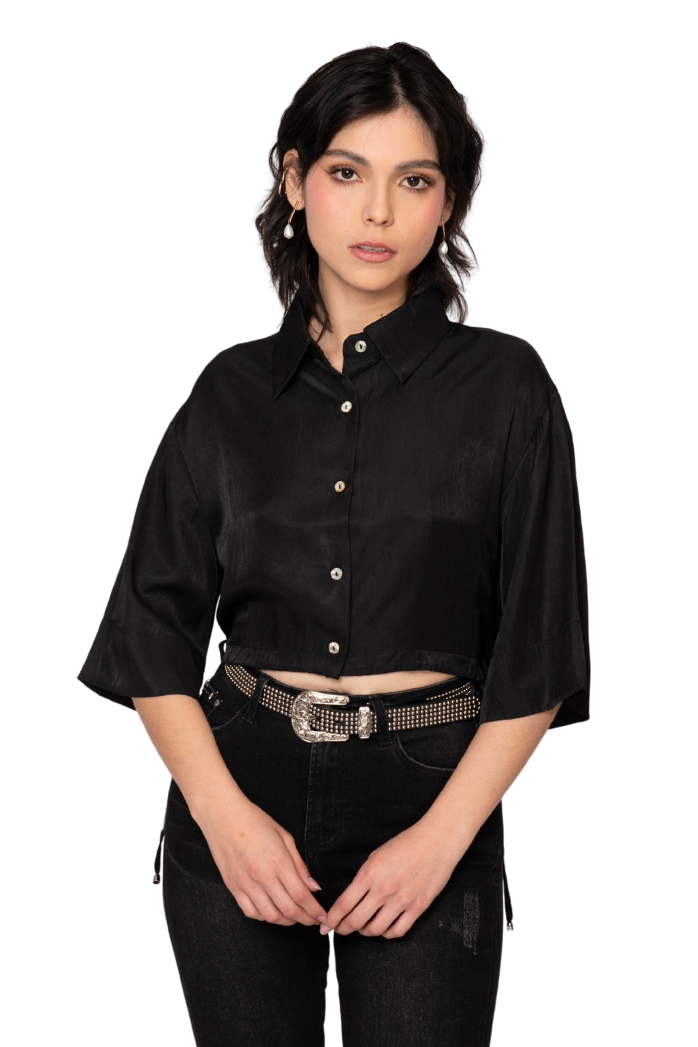 CAMISA CROPPED PARA MUJER