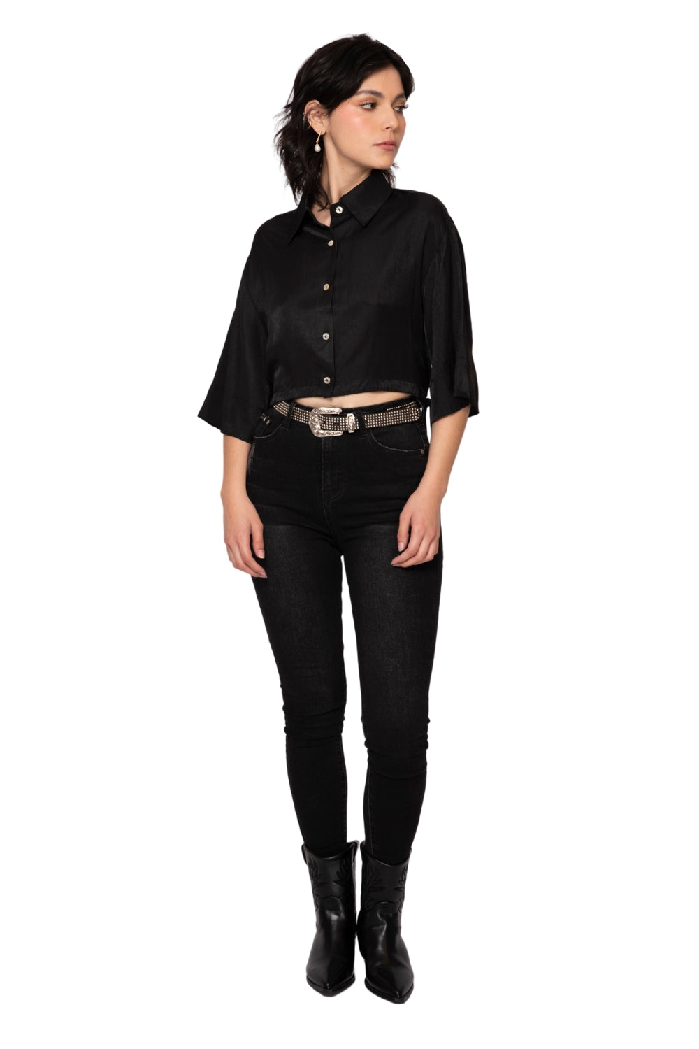 CAMISA CROPPED PARA MUJER