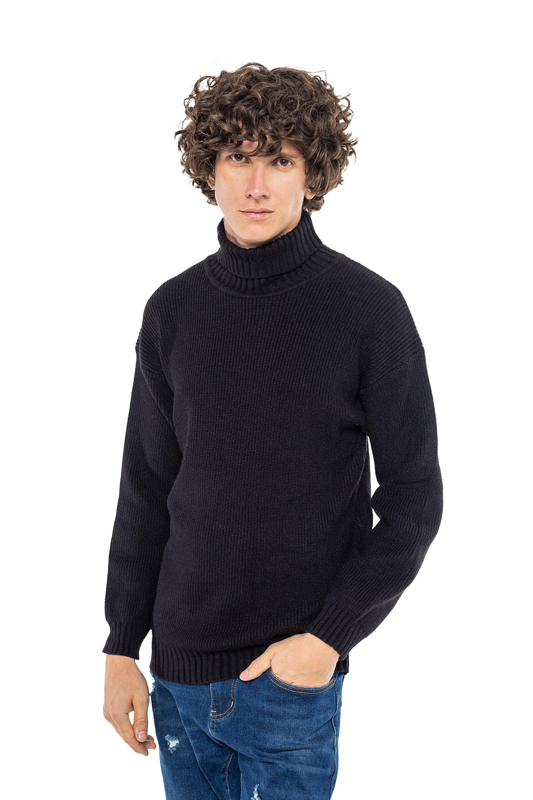 Sweater Cuello Alto Para hombre