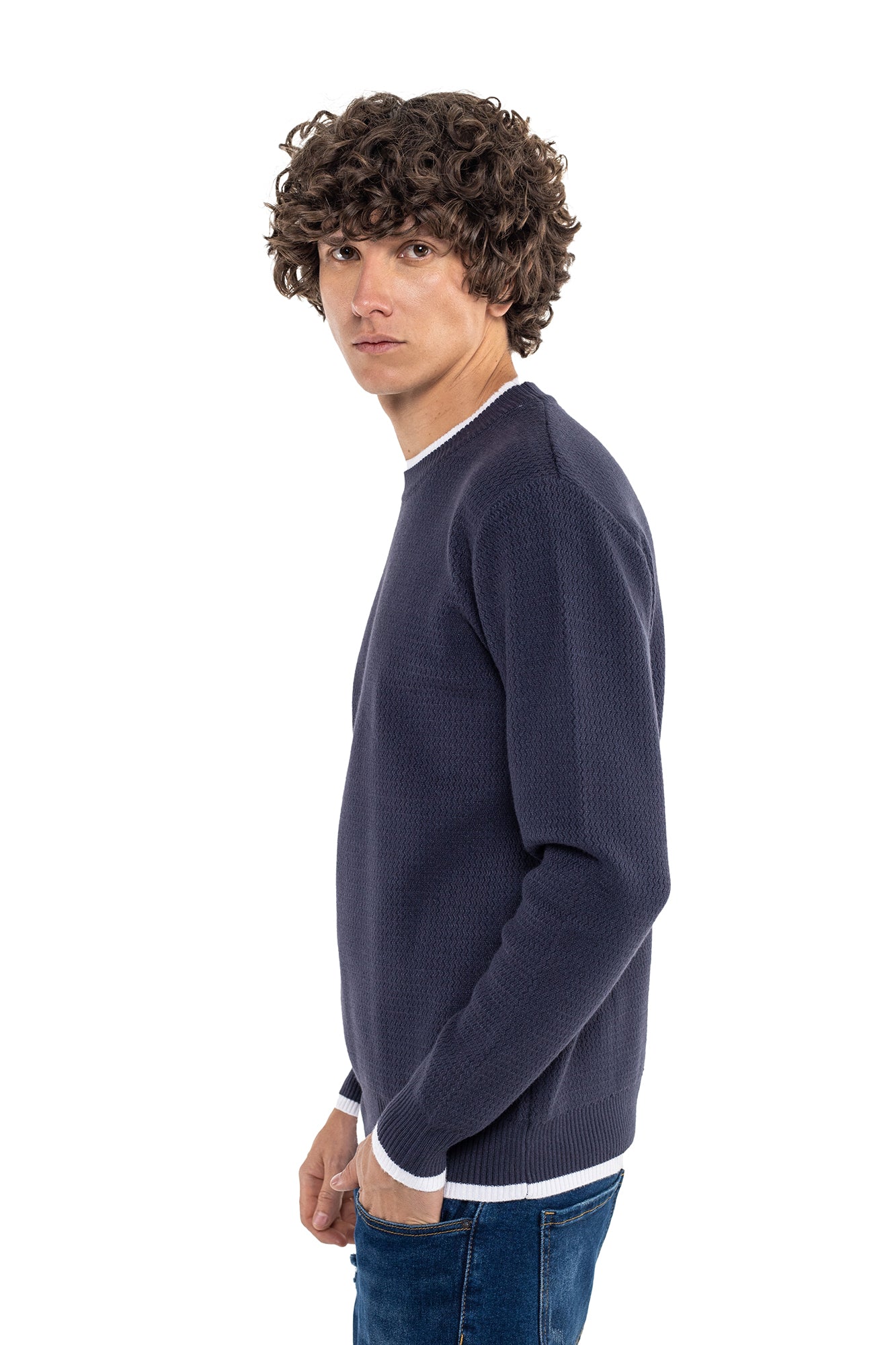 Sweater Cuello Redondo Para Hombre