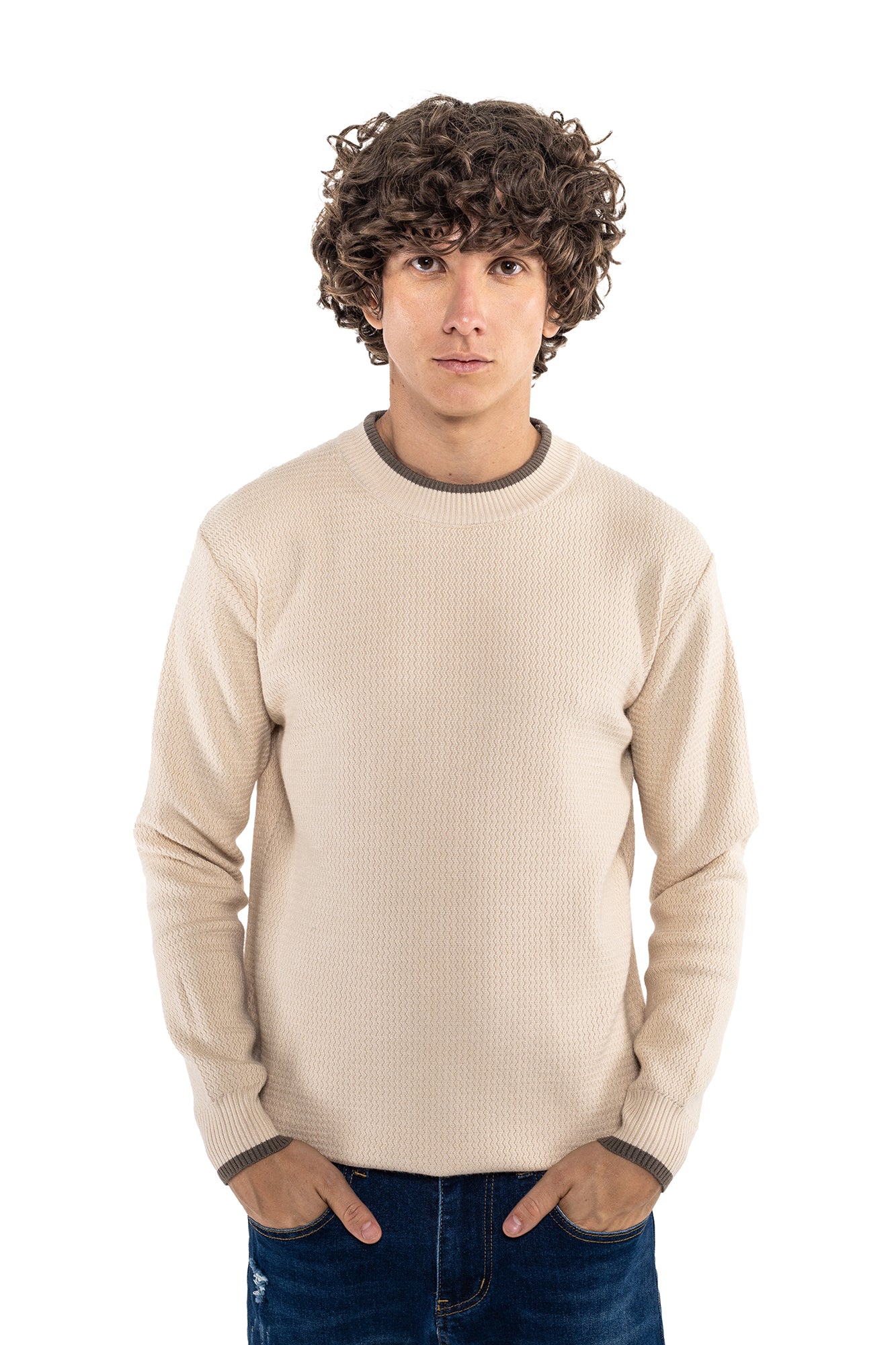 Sweater Cuello Redondo Para Hombre
