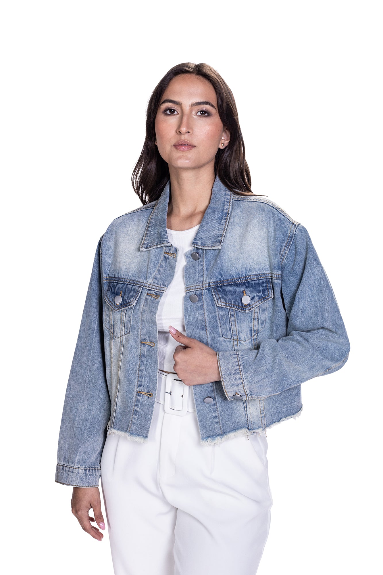 Chaqueta Denim Para Mujer