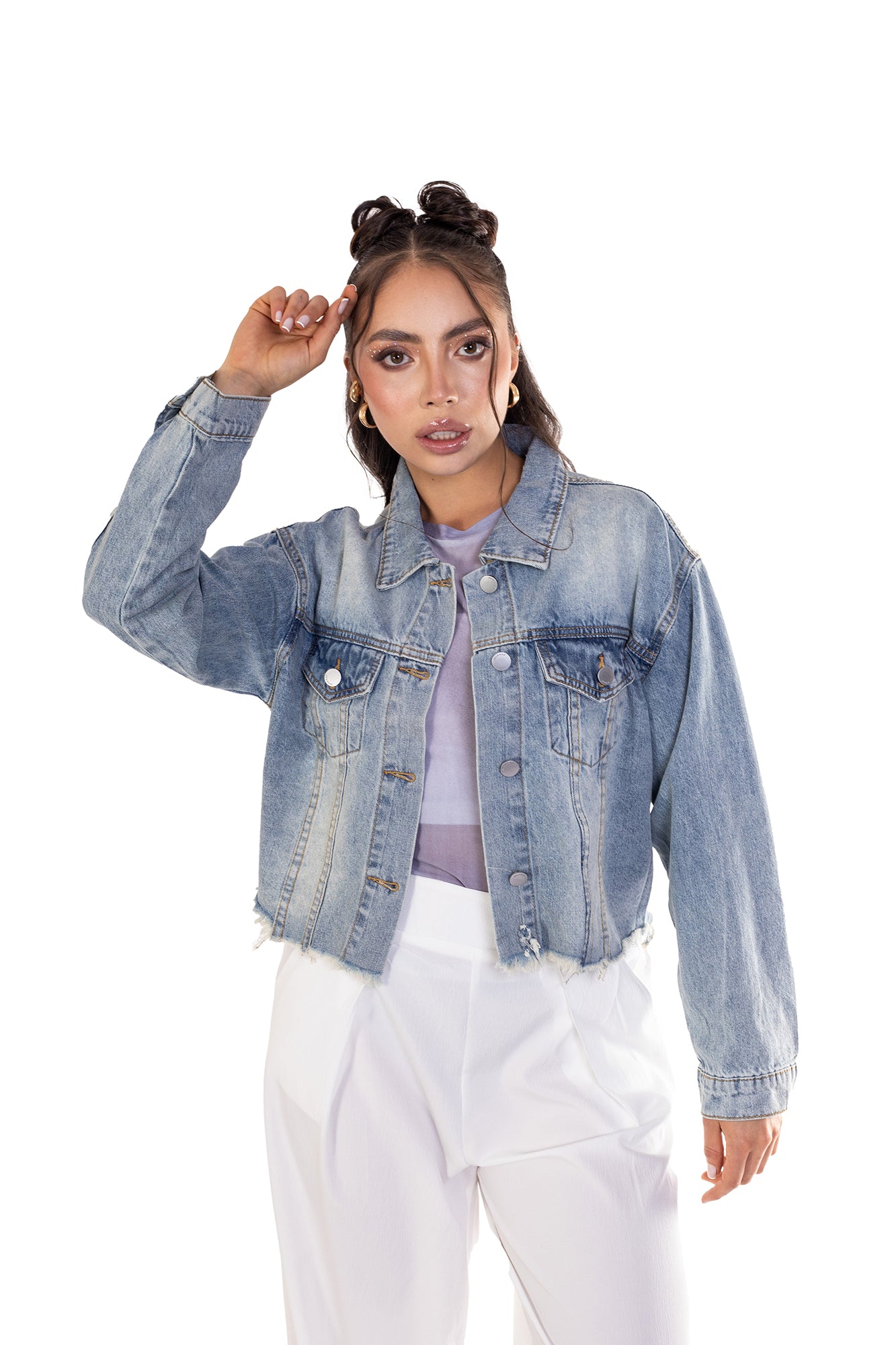 Chaqueta Denim Para Mujer