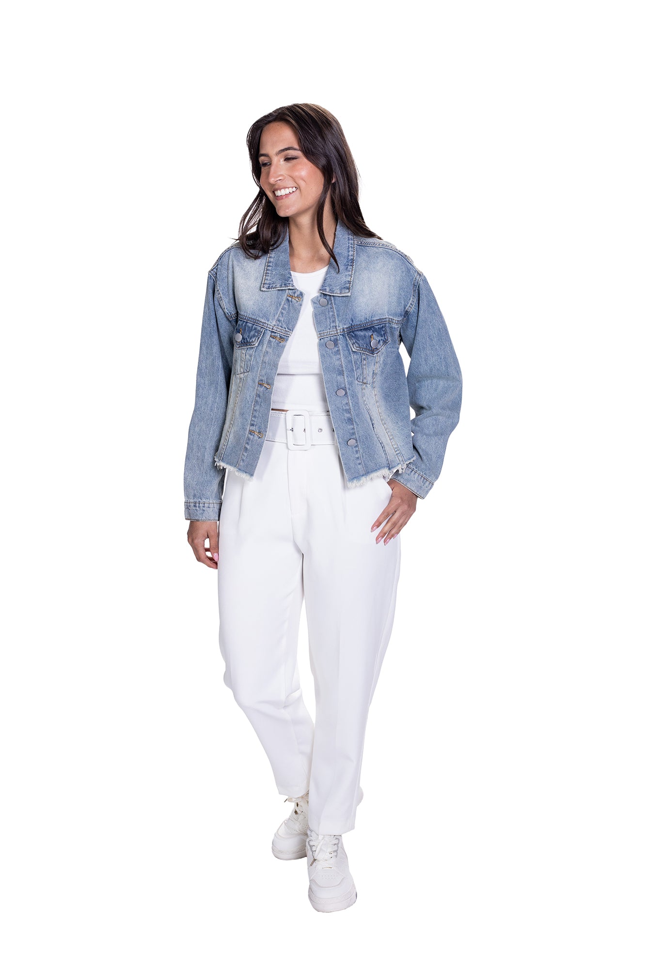 Chaqueta Denim Para Mujer