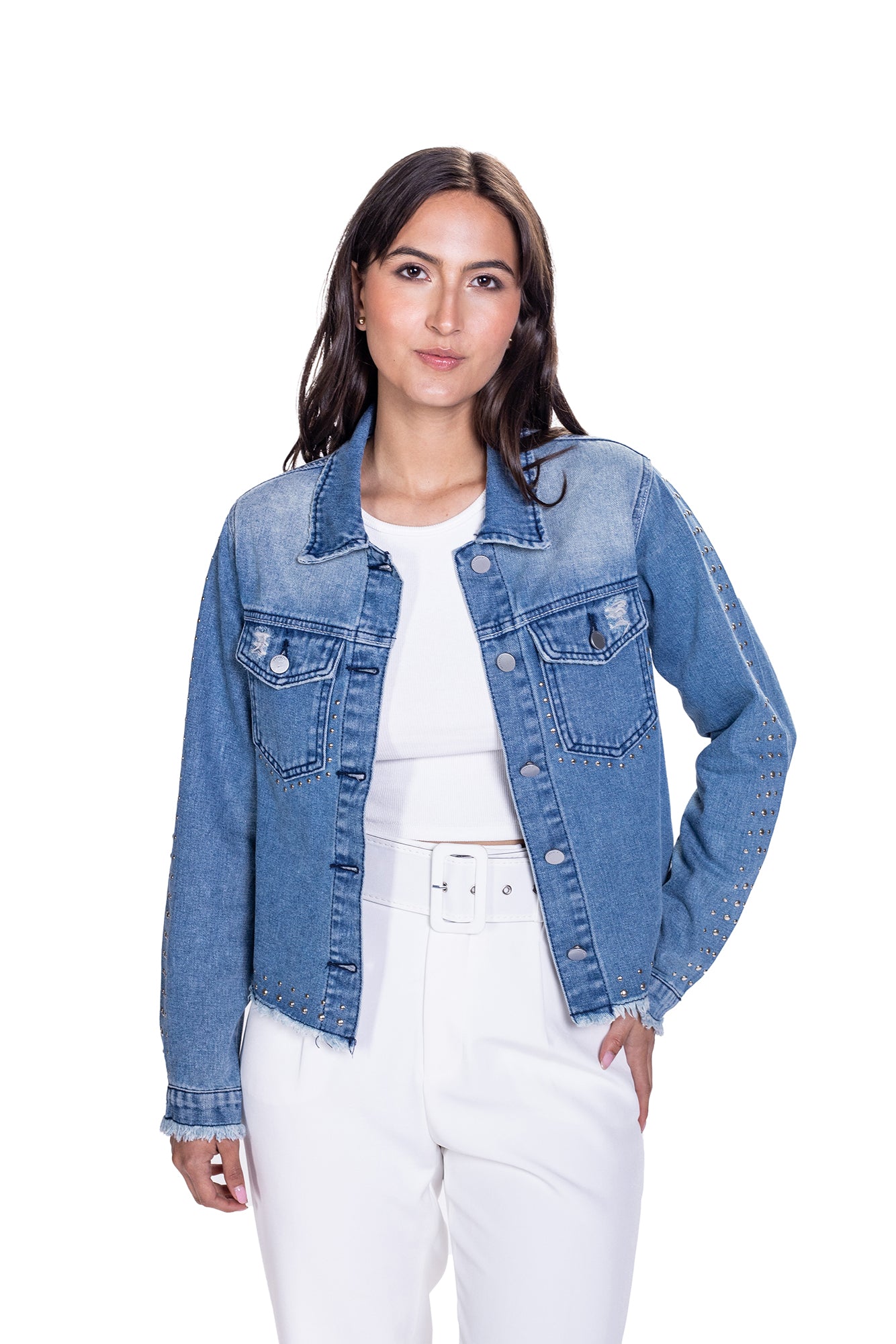 Chaqueta Denim Para Mujer
