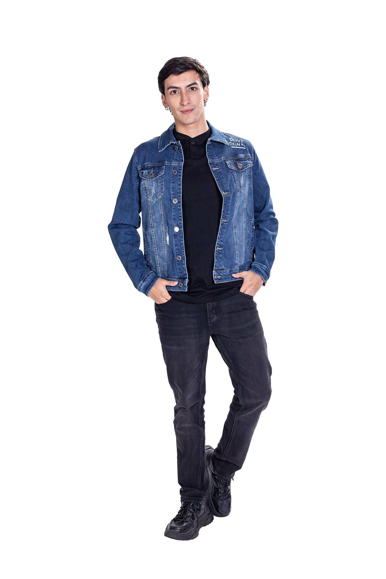 Chaqueta Denim con diseño Para Hombre