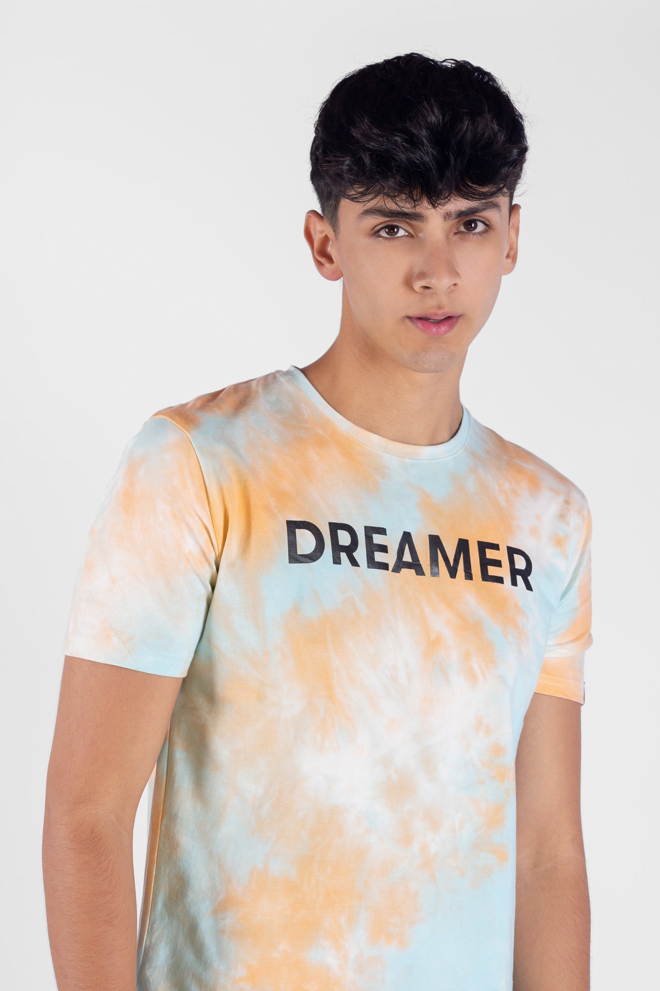 Camiseta Tie Dye Manga Corta Para Hombre