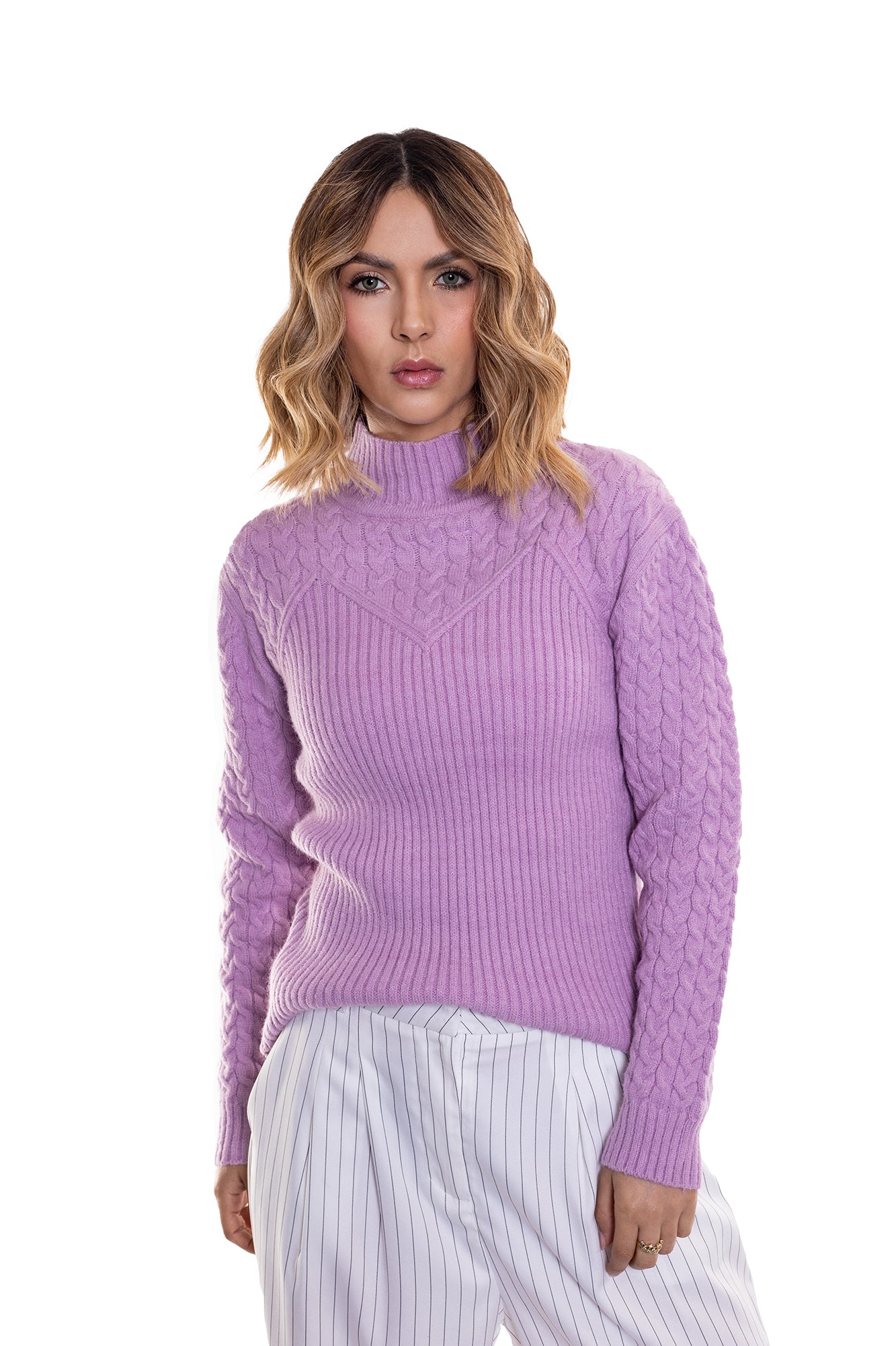 SWEATER CUELLO ALTO PARA MUJER