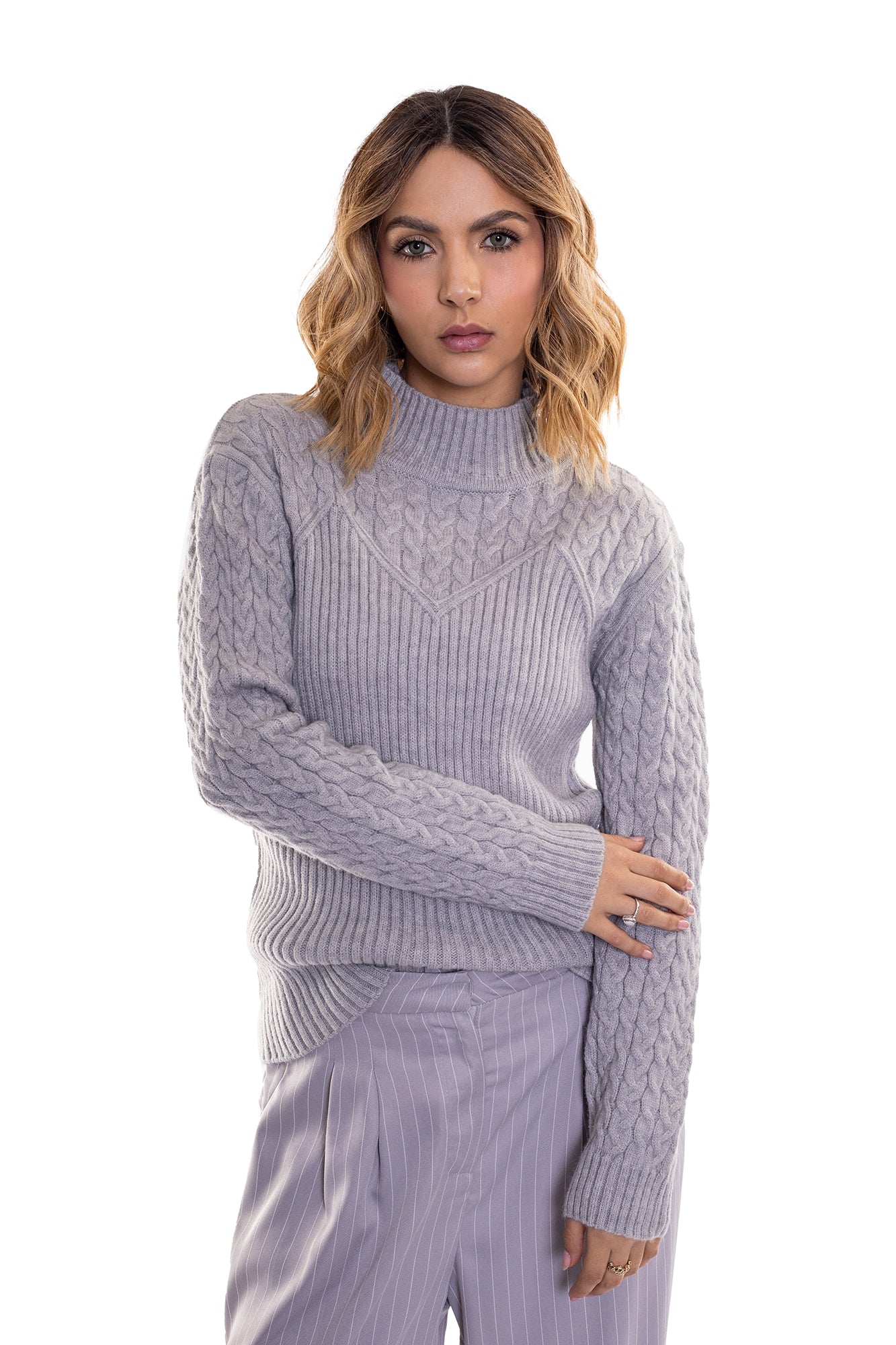 SWEATER CUELLO ALTO PARA MUJER