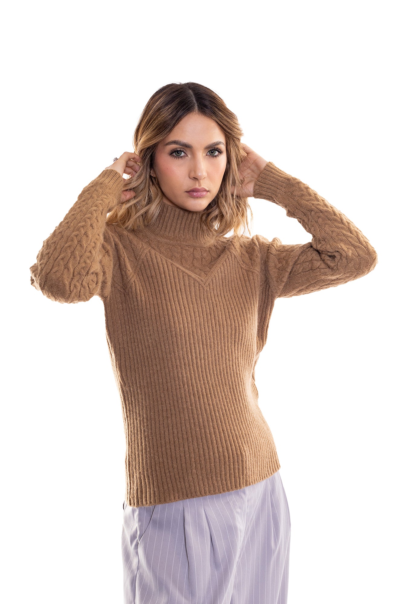 SWEATER CUELLO ALTO PARA MUJER