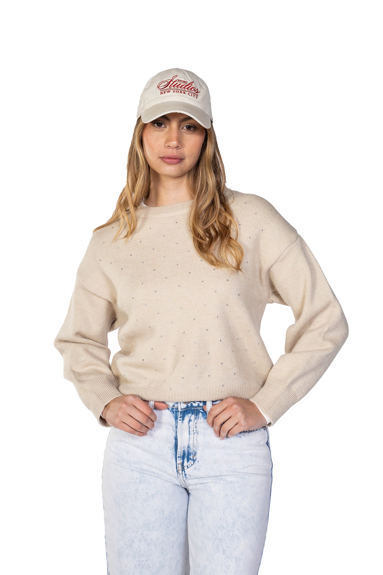 SWEATER CON APLIQUES