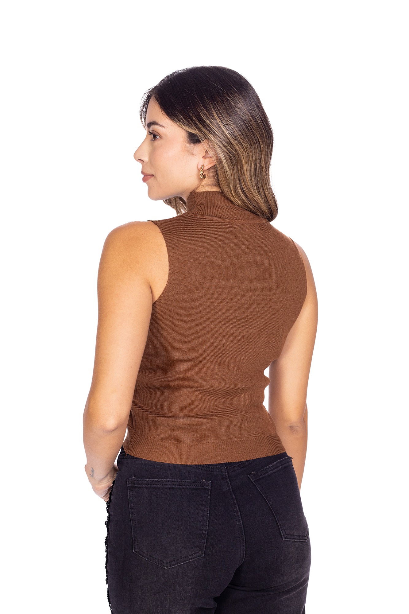 BLUSA CUELLO ALTO PARA DAMA