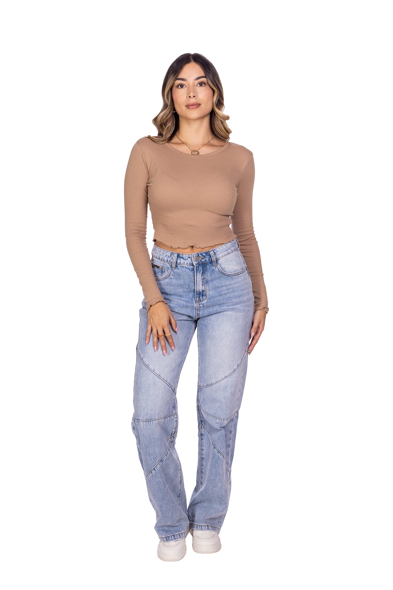 BLUSA MANGA LARGA BÁSICA