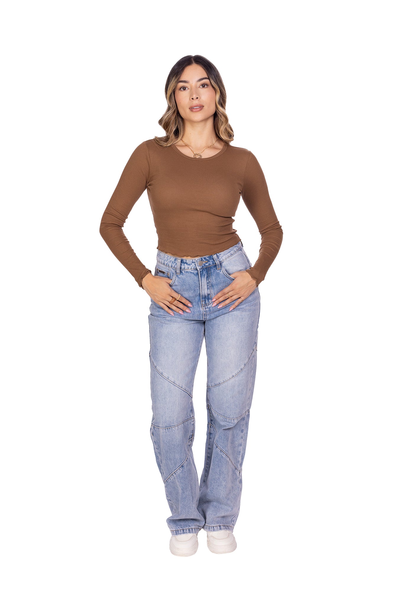 BLUSA MANGA LARGA BÁSICA