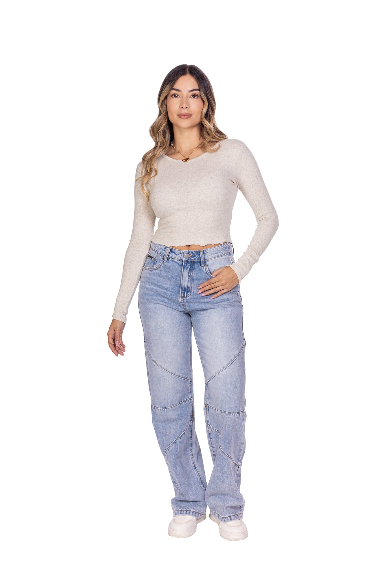 BLUSA MANGA LARGA BÁSICA