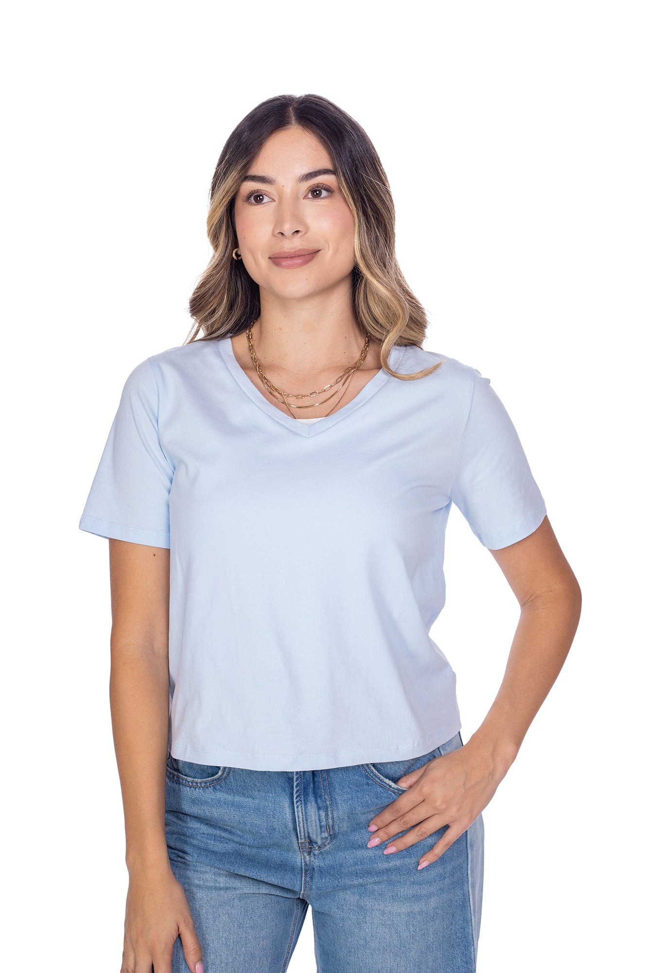 Camiseta Basic Para Mujer
