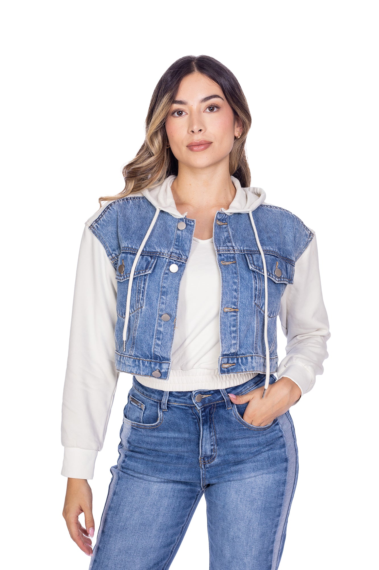 Chaqueta Denim Para Mujer