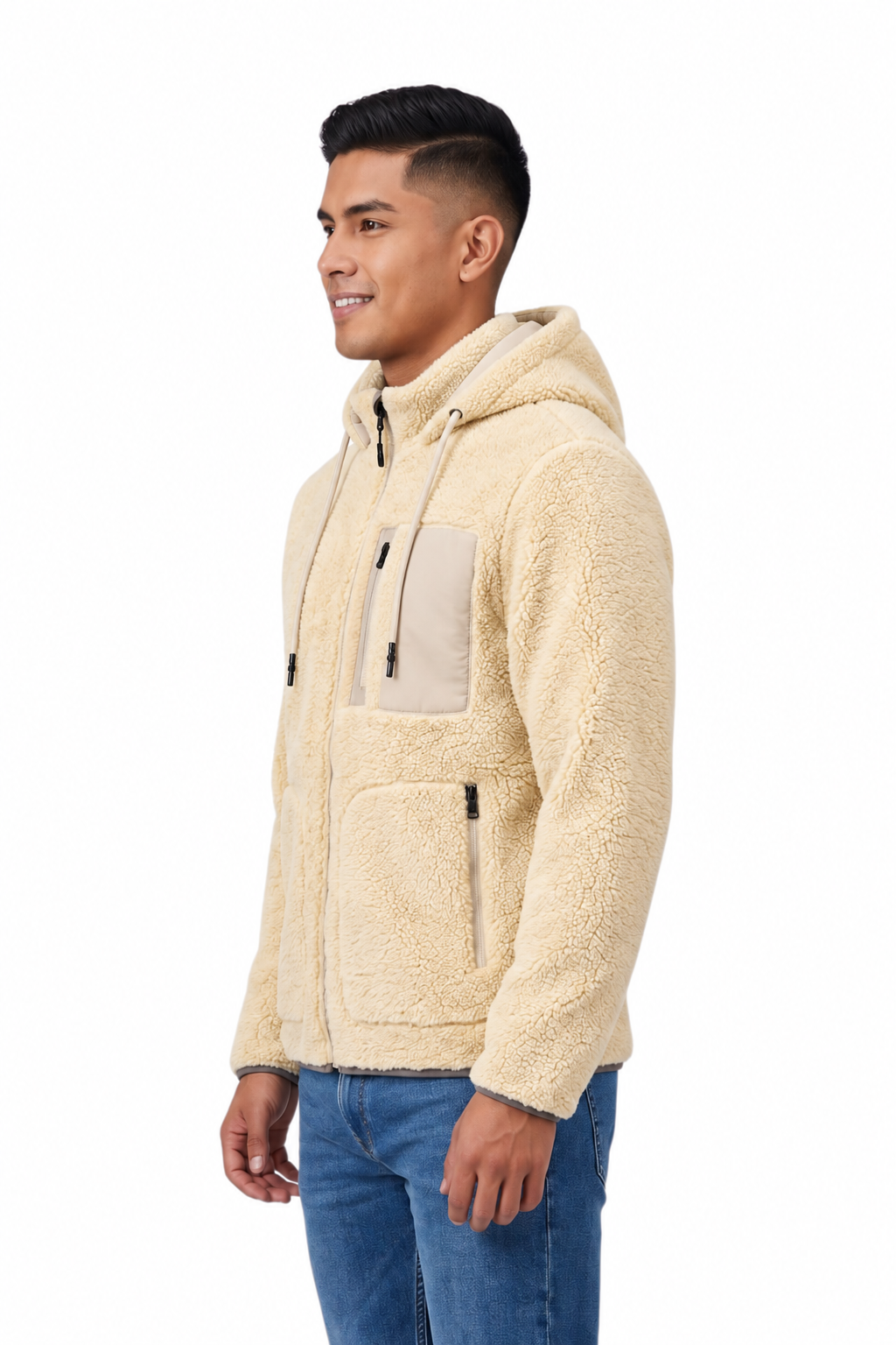 CHAQUETA SHERPA NAVY