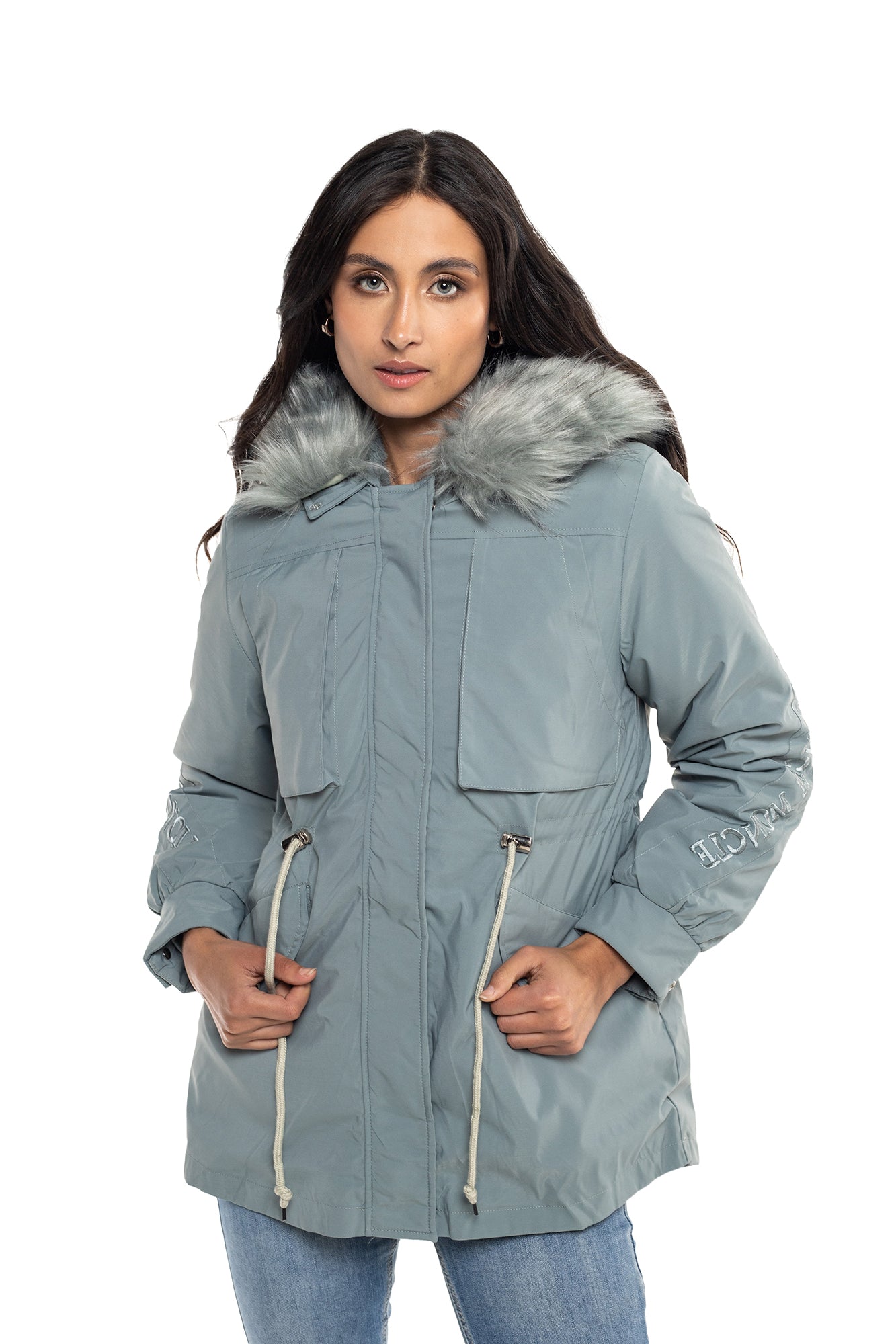 Parka Con Capota Para Mujer