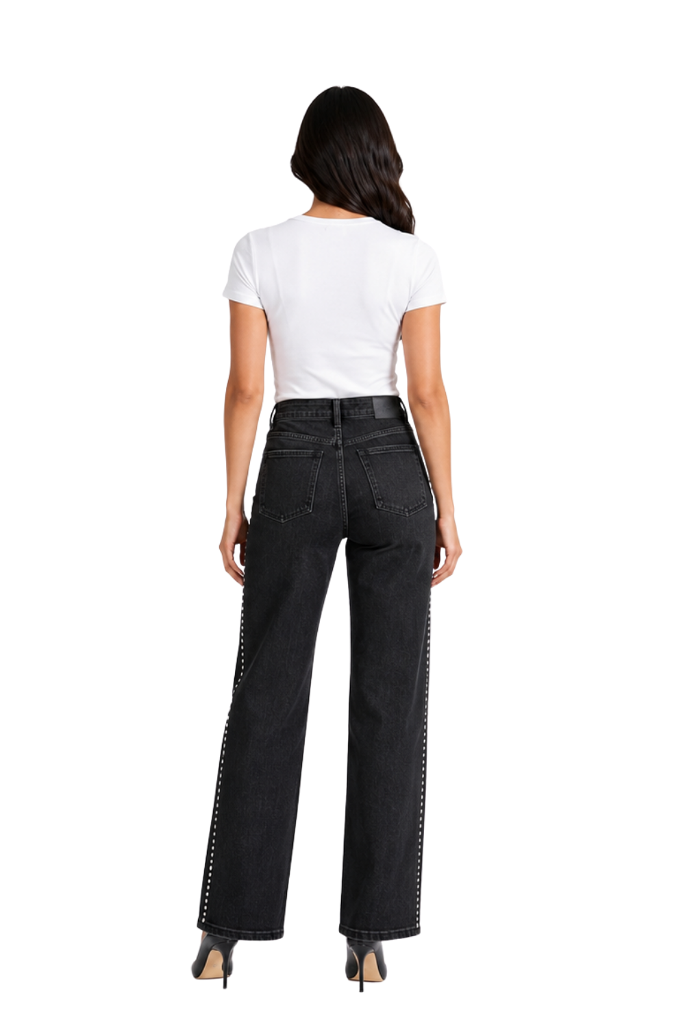 Jean Mujer con perlas