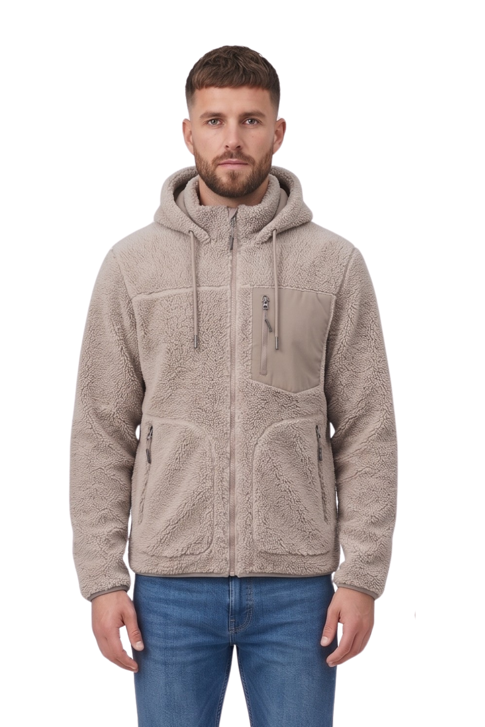 CHAQUETA SHERPA NAVY