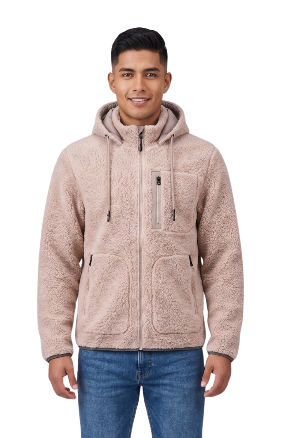 CHAQUETA SHERPA NAVY