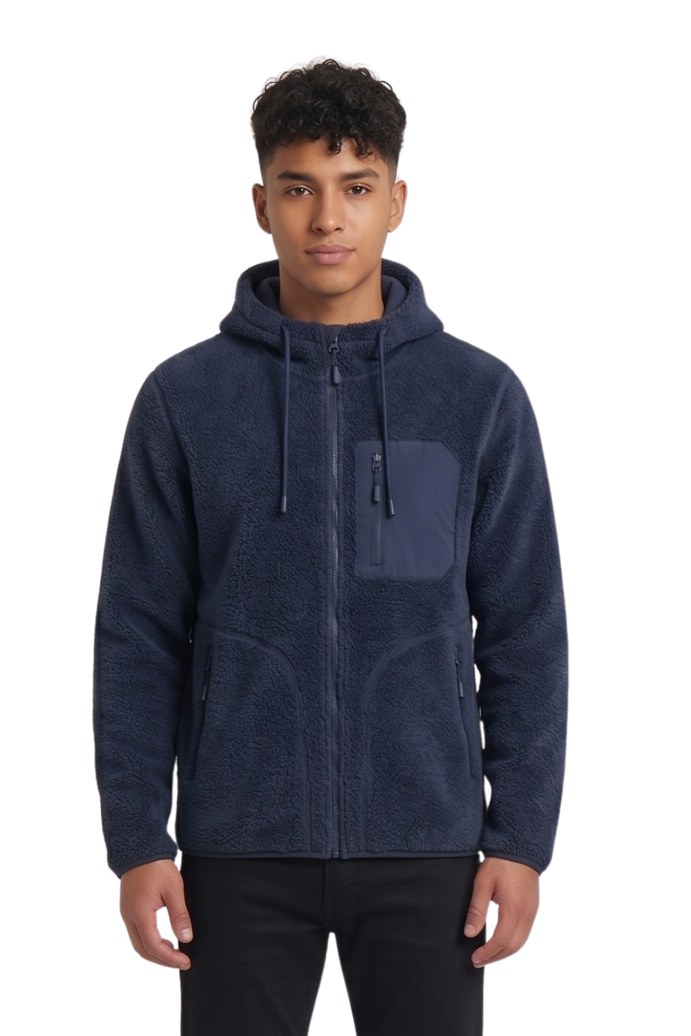 CHAQUETA SHERPA NAVY