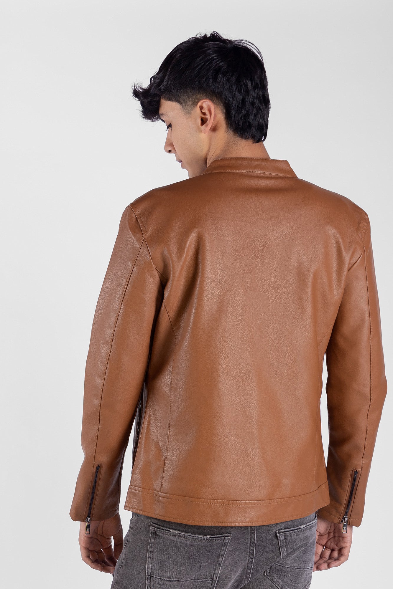 Chaqueta Tipo Cuero Para Hombre