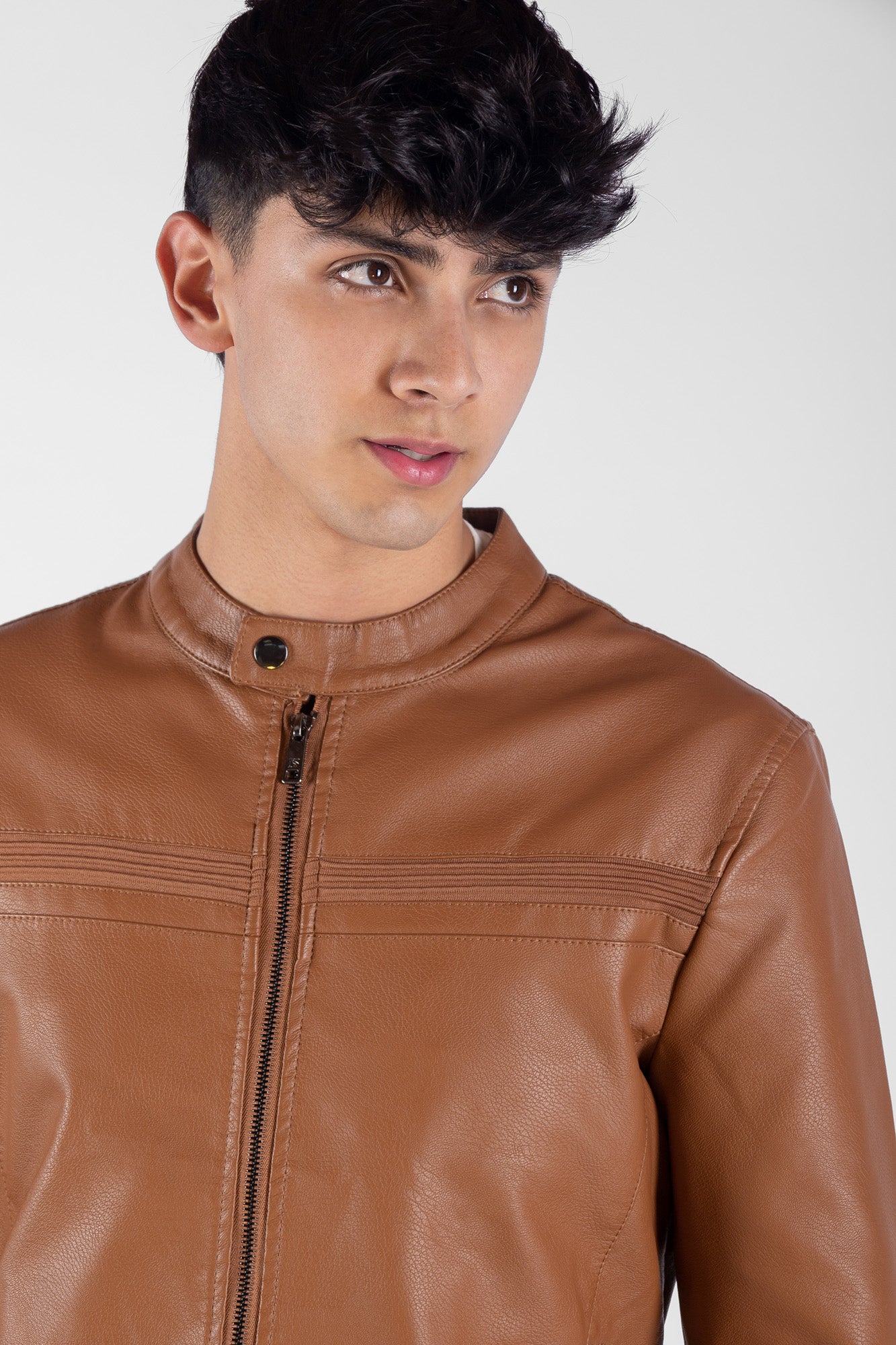 Chaqueta Tipo Cuero Para Hombre