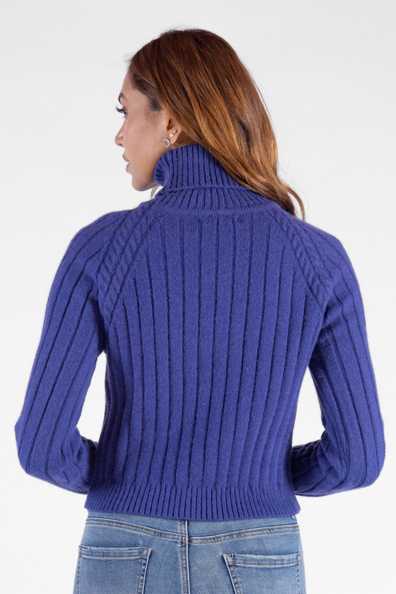 Sweater Cuello Alto Para Mujer