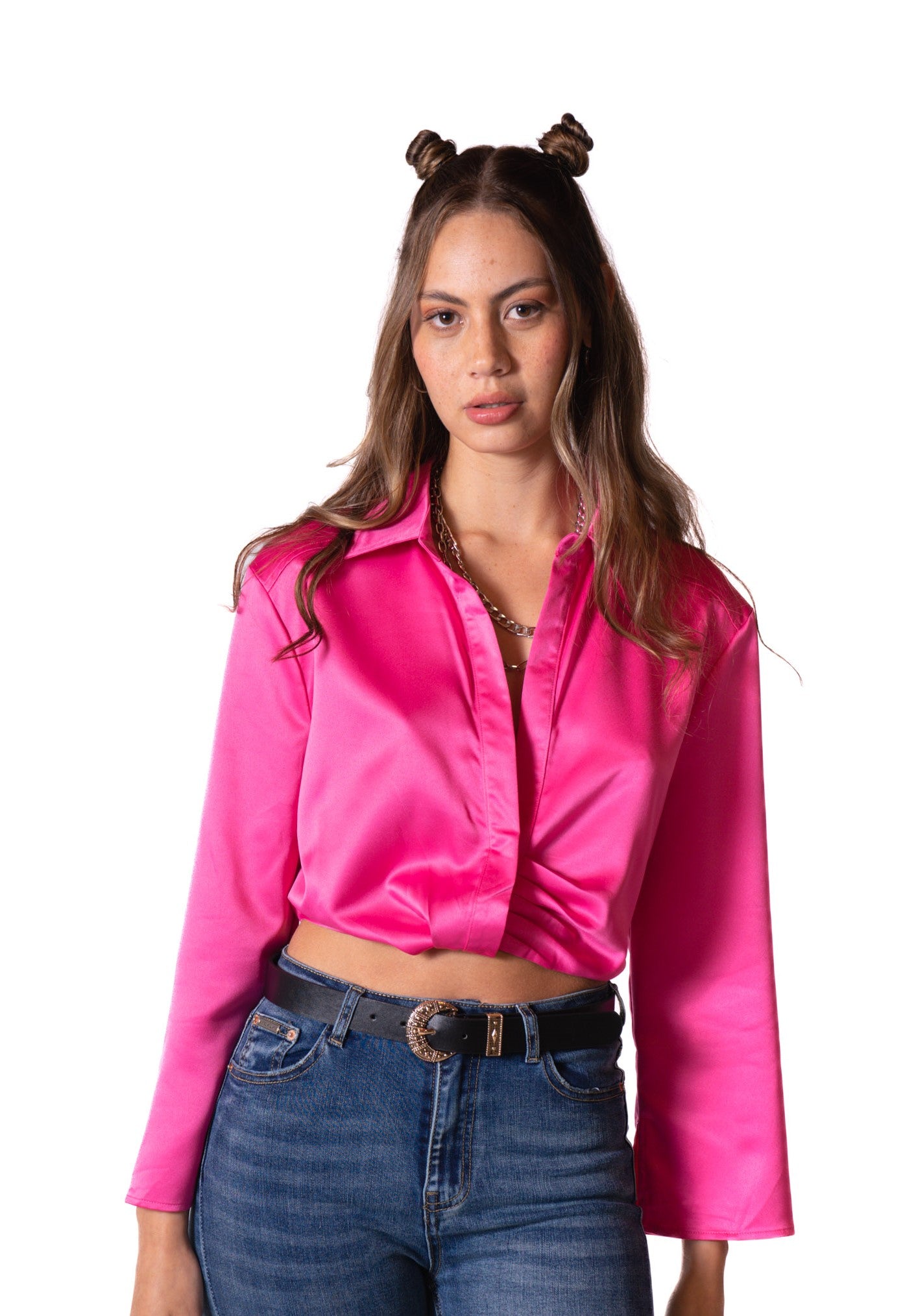 Blusa En Satín Para mujer