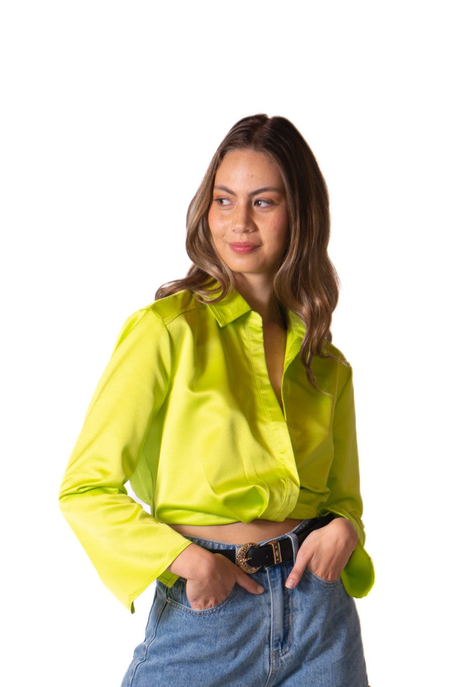 Blusa En Satín Para mujer