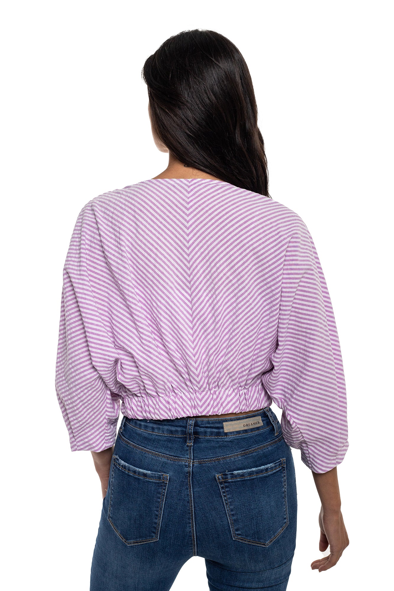 Blusa Frunce Oversize Para Mujer