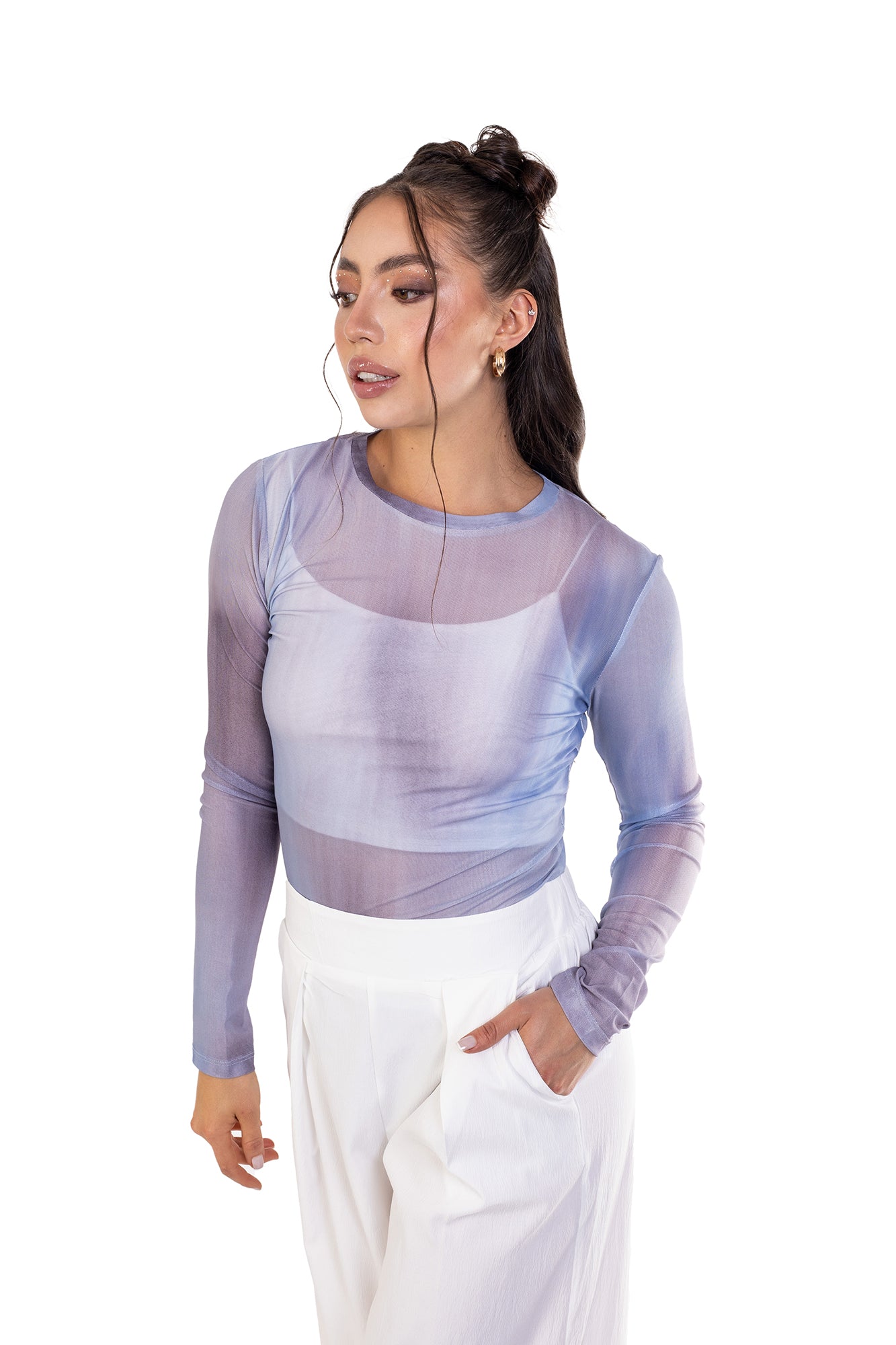 BLUSA MANGA LARGA PARA MUJER