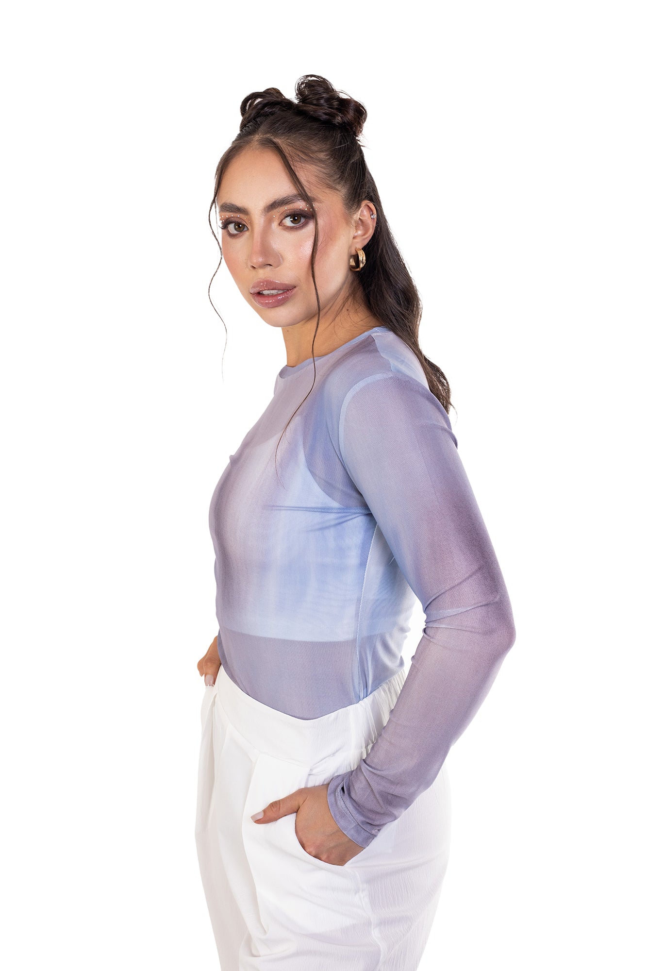 BLUSA MANGA LARGA PARA MUJER