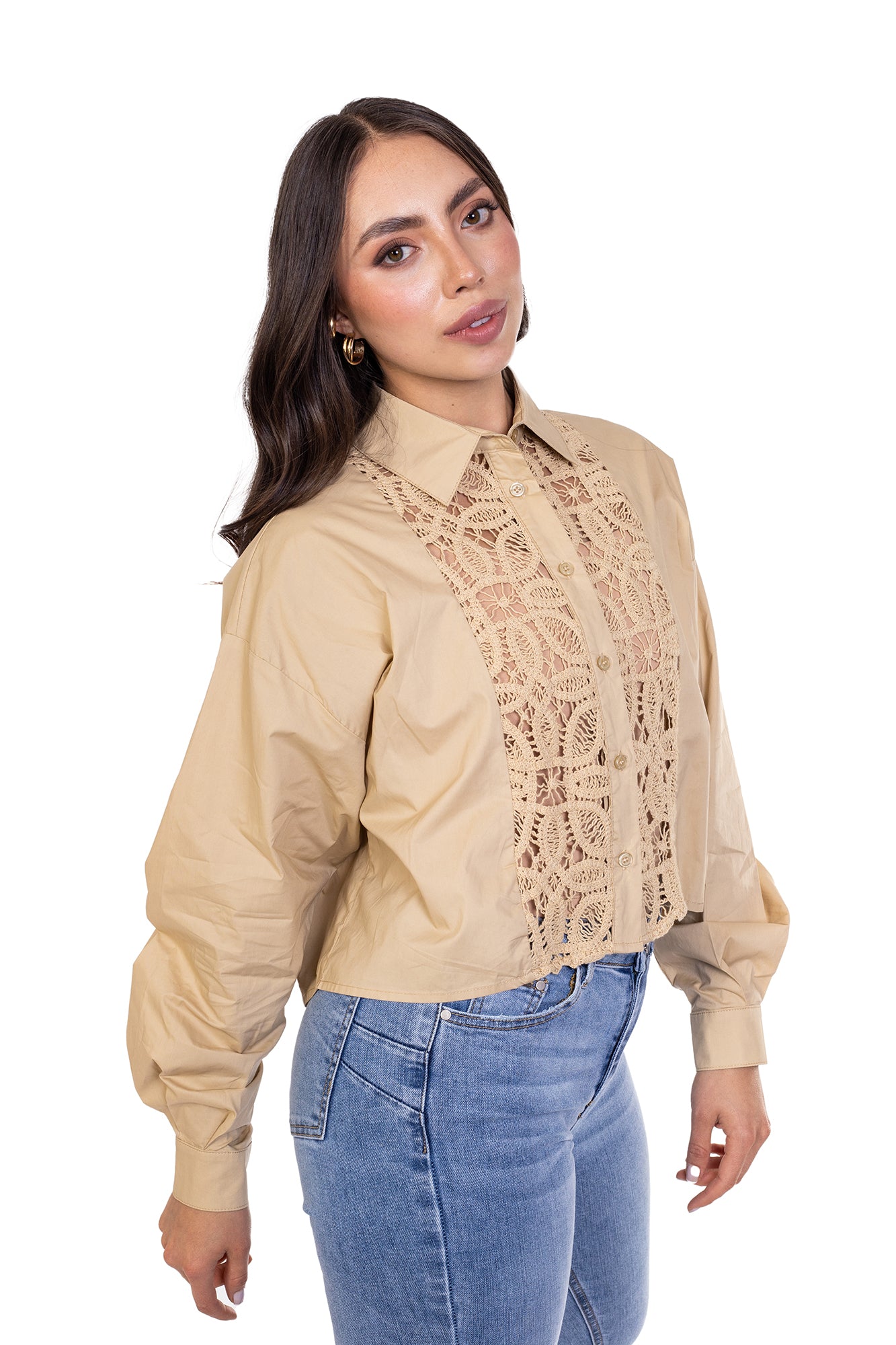 BLUSA MANGA LARGA PARA MUJER