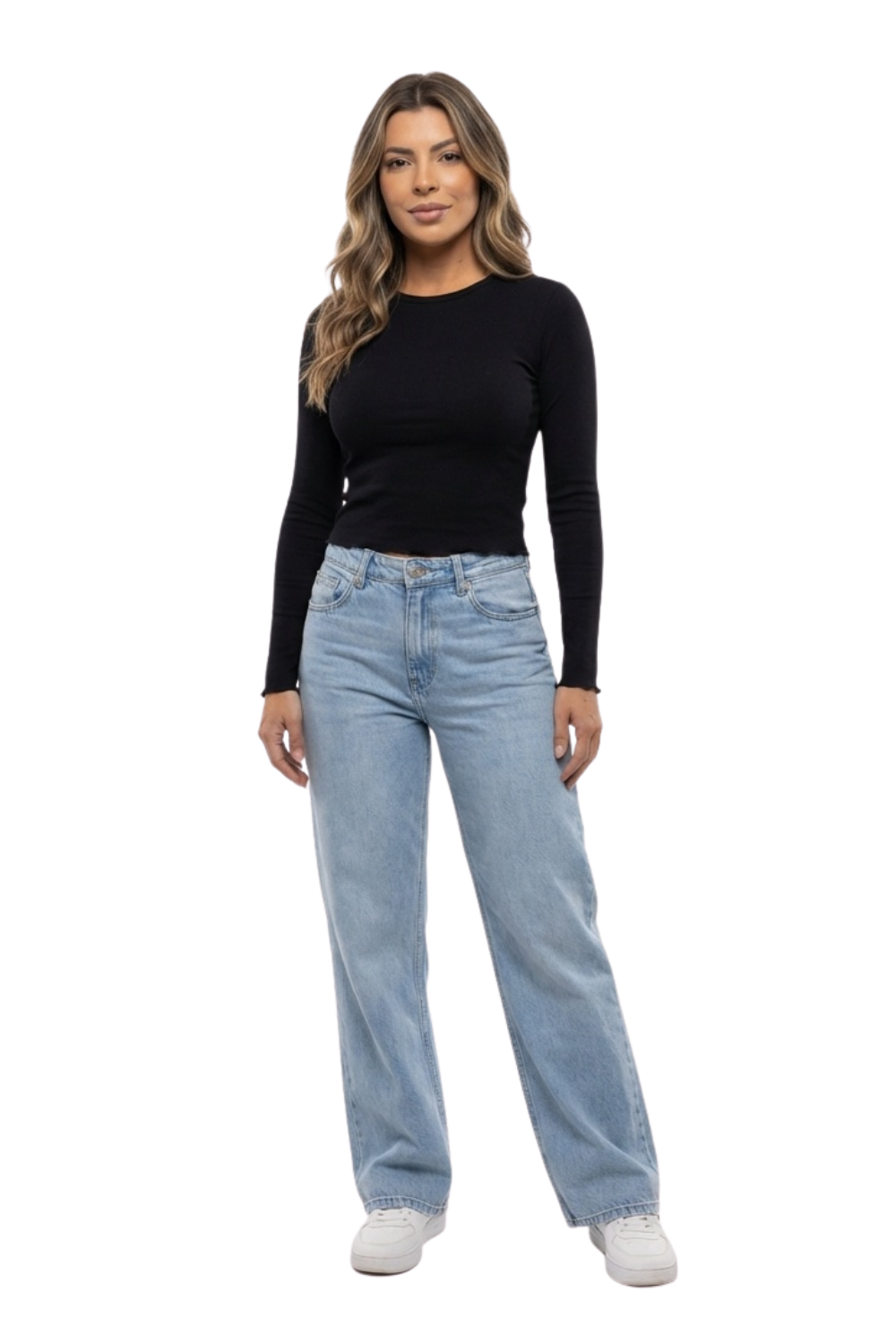 BLUSA MANGA LARGA BÁSICA