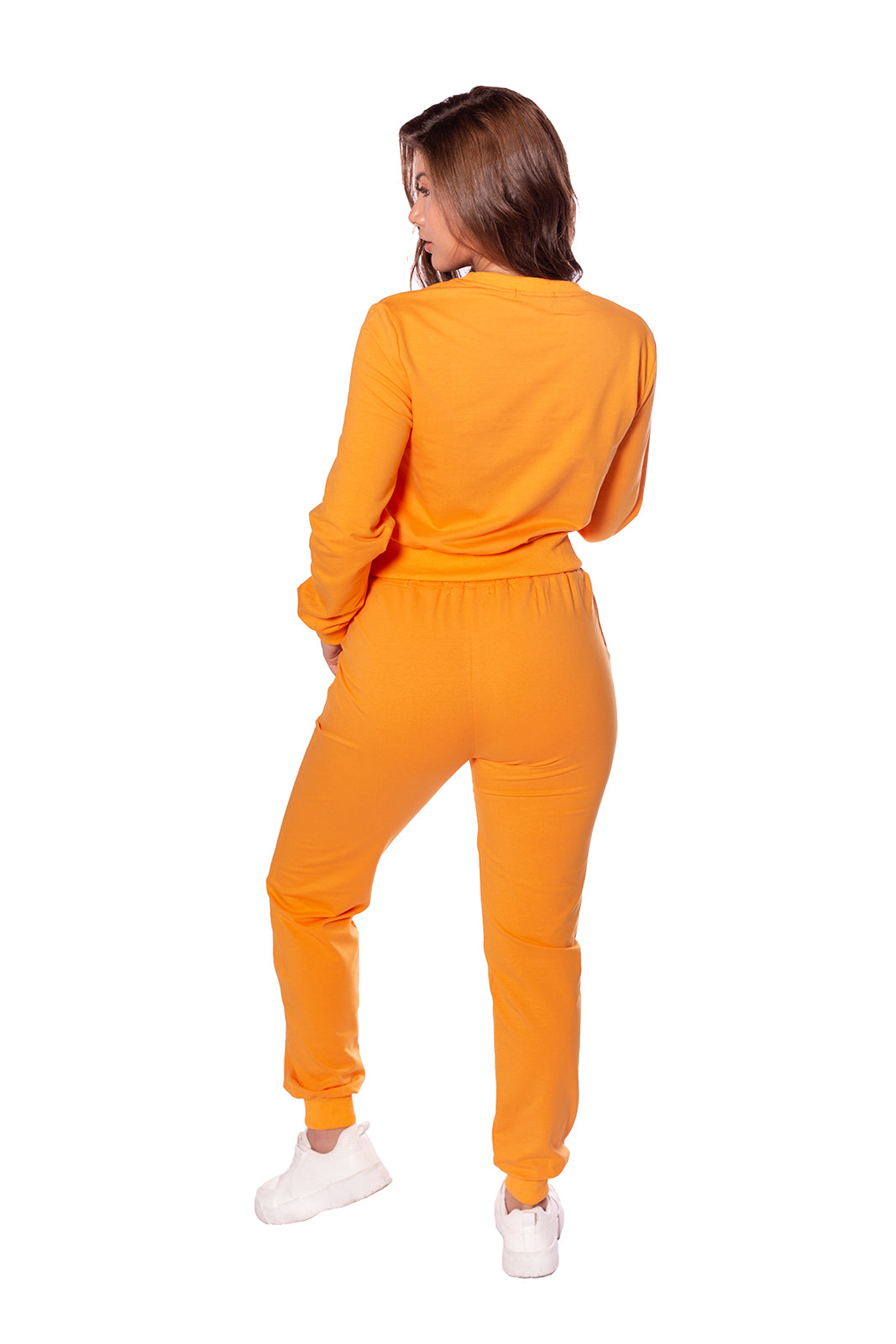 Sudadera Naranja Para  Mujer