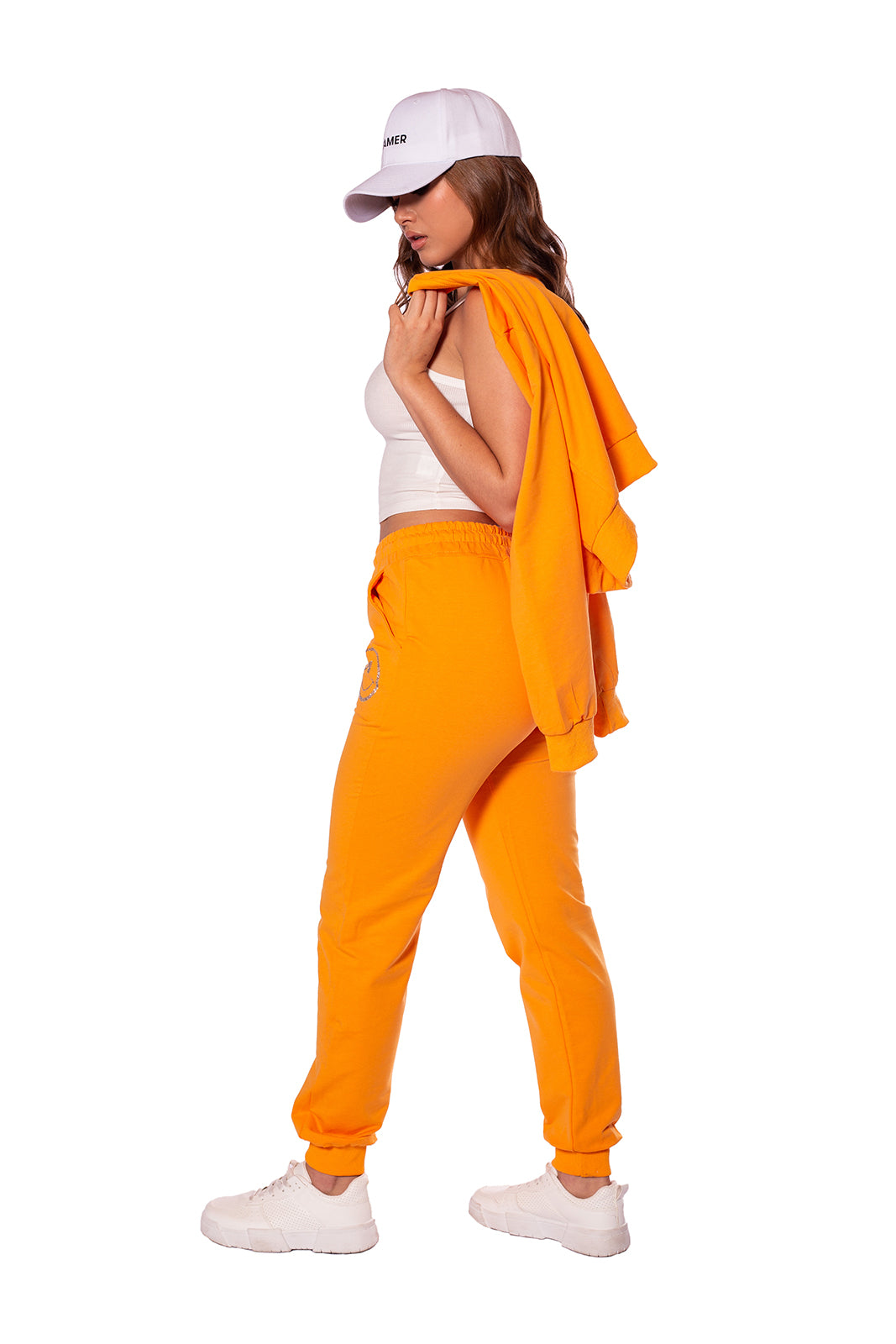 Sudadera Naranja Para  Mujer