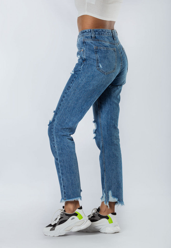 Jean Mom Fit para mujer
