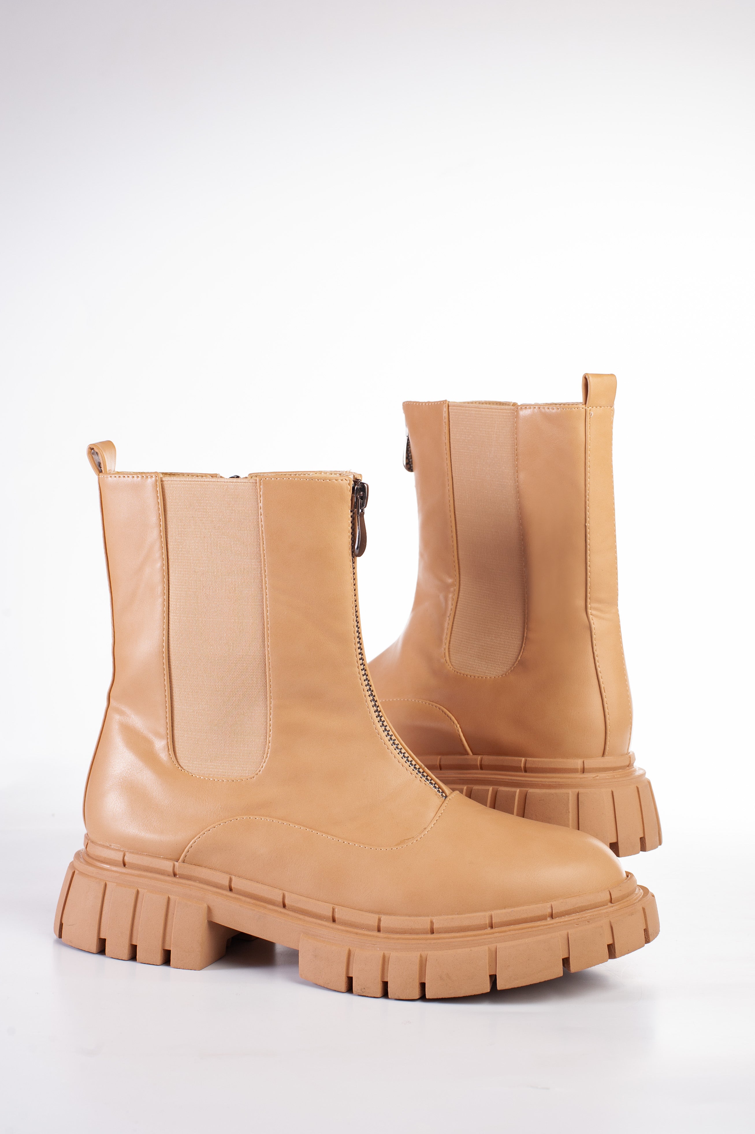 Botas Con Cremallera Para Mujer