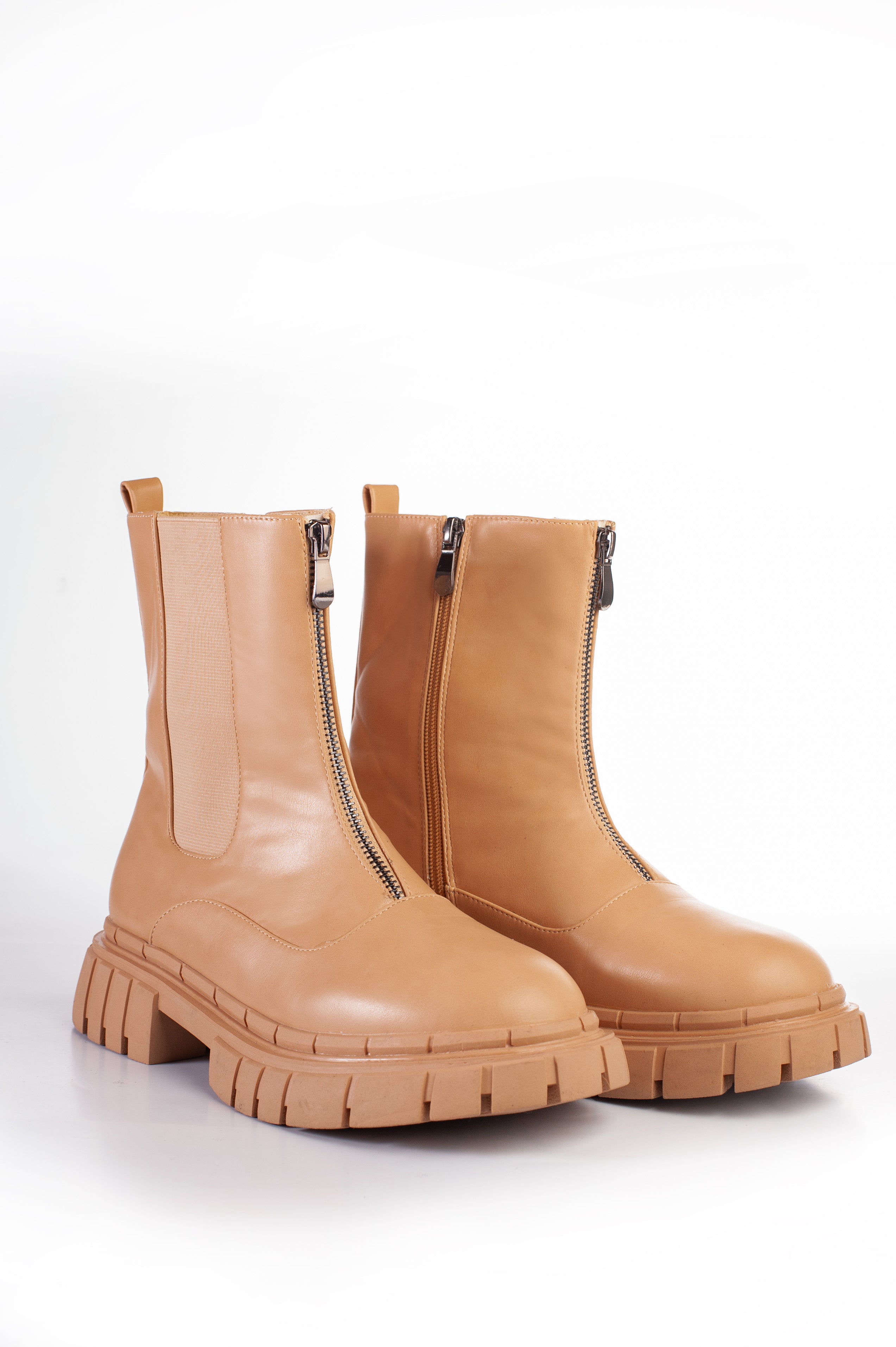 Botas Con Cremallera Para Mujer