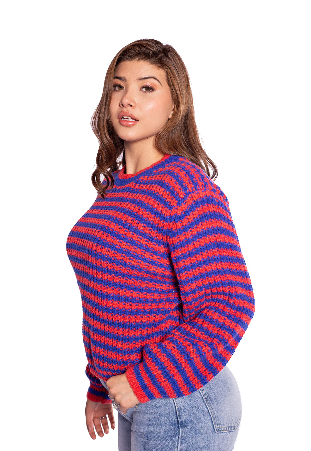 Sweater Rayas Para Mujer