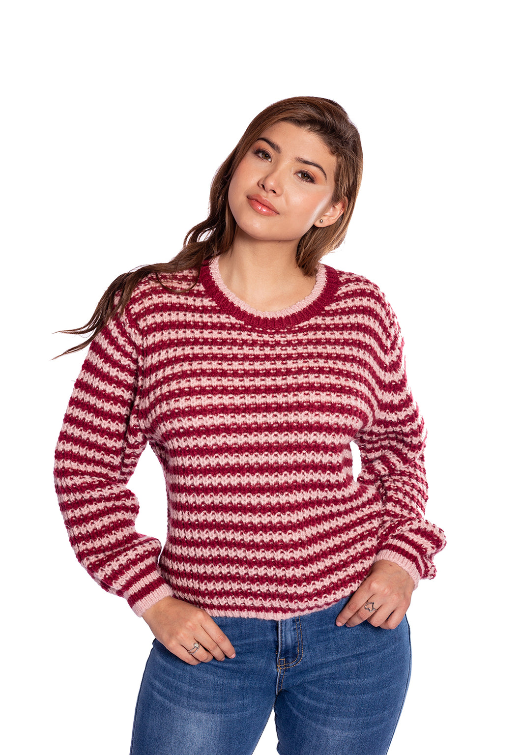 Sweater Rayas Para Mujer